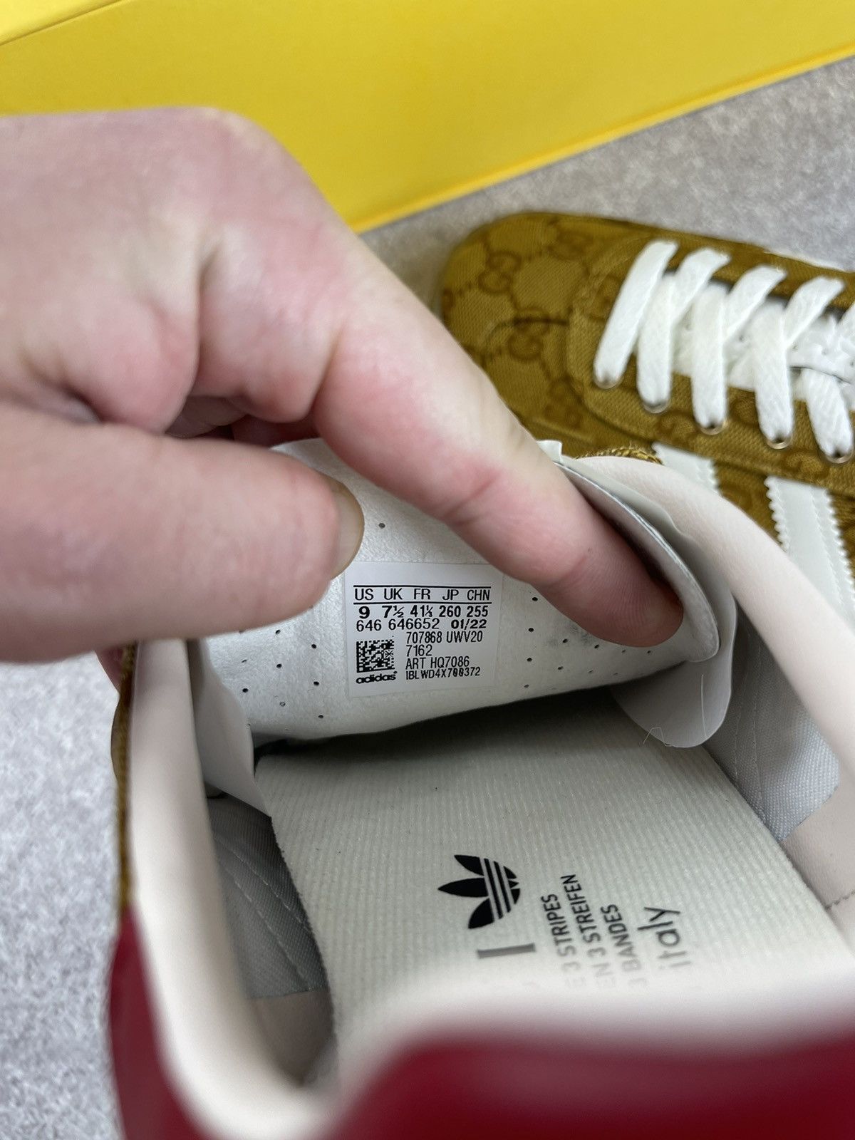 Gucci Adidas × Gucci Gazelle GG Monogram Sneakers Size 41 1/3 Size US 9 / IT 39 - 10 Thumbnail