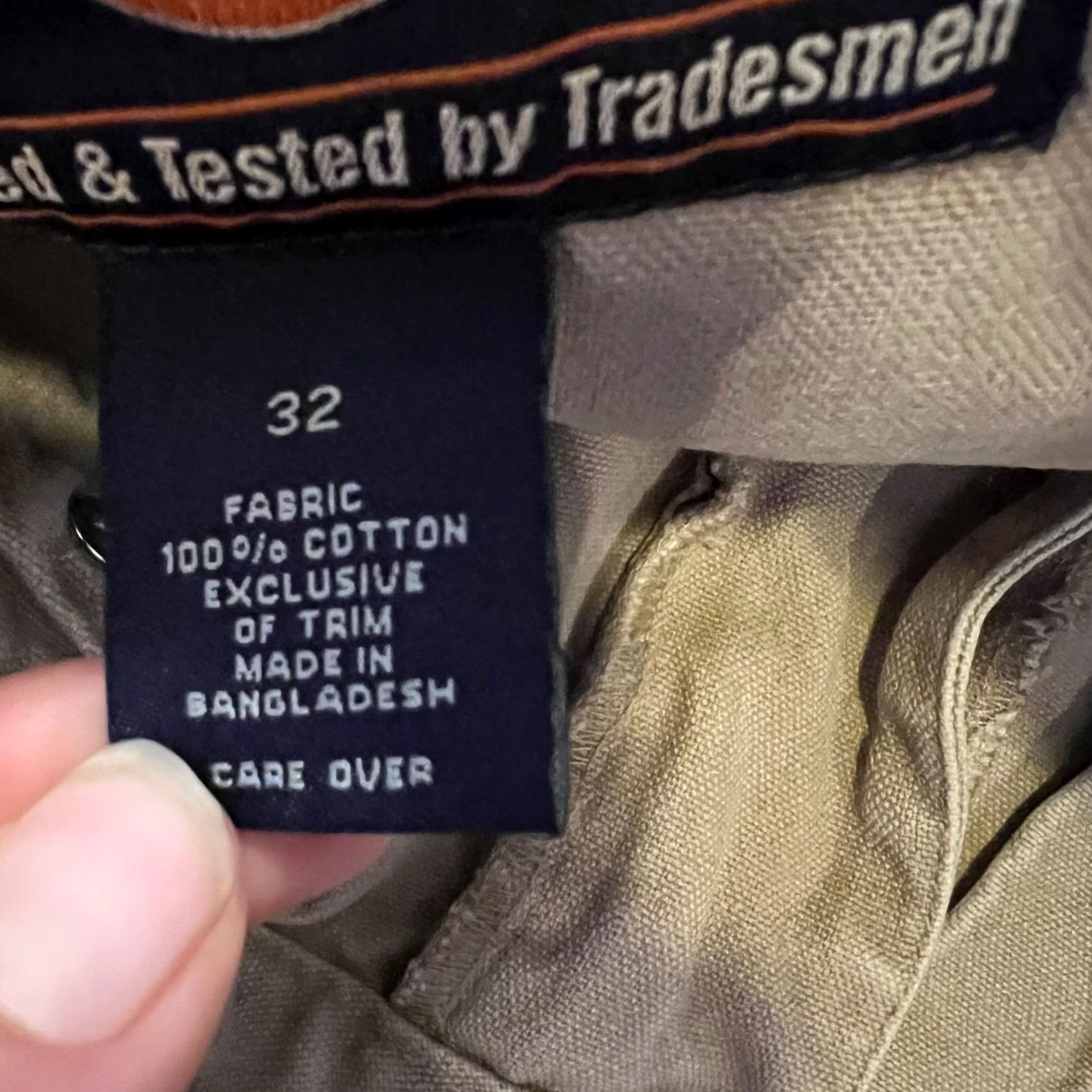 Duluth Trading Company Duluth Shorts Mens 32 Cargo Carpenter Tan Beige Work Outdoor Mens Front Half Pocket Cargo Shorts Beige 32 Mens Size US 32 / EU 48 - 5 Thumbnail