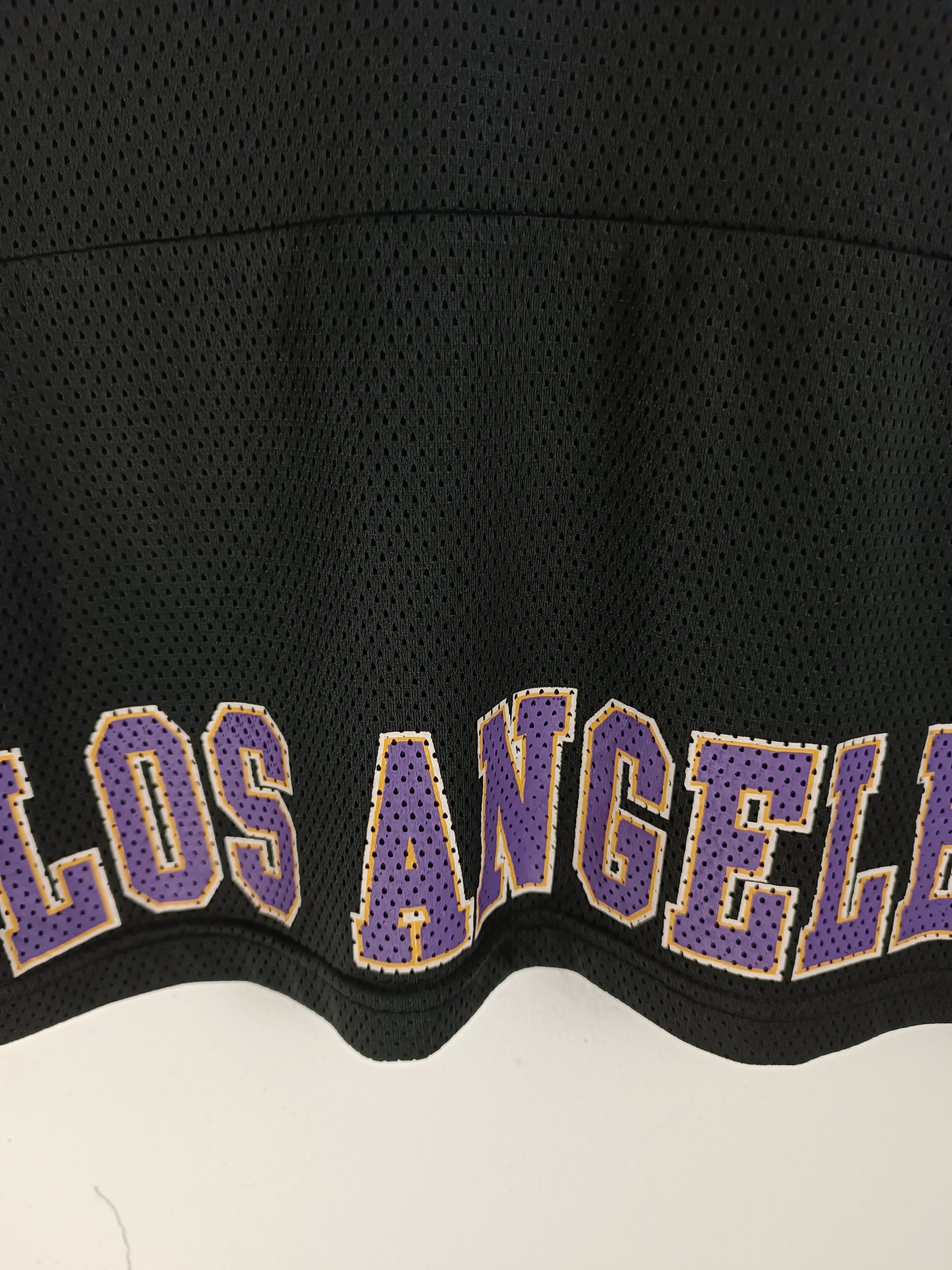 NBA VINTAGE Y2K LA LAKERS MESH NET CROP TOP NBA NFL MLB SPORTS Size S / US 4 / IT 40 - 15 Thumbnail