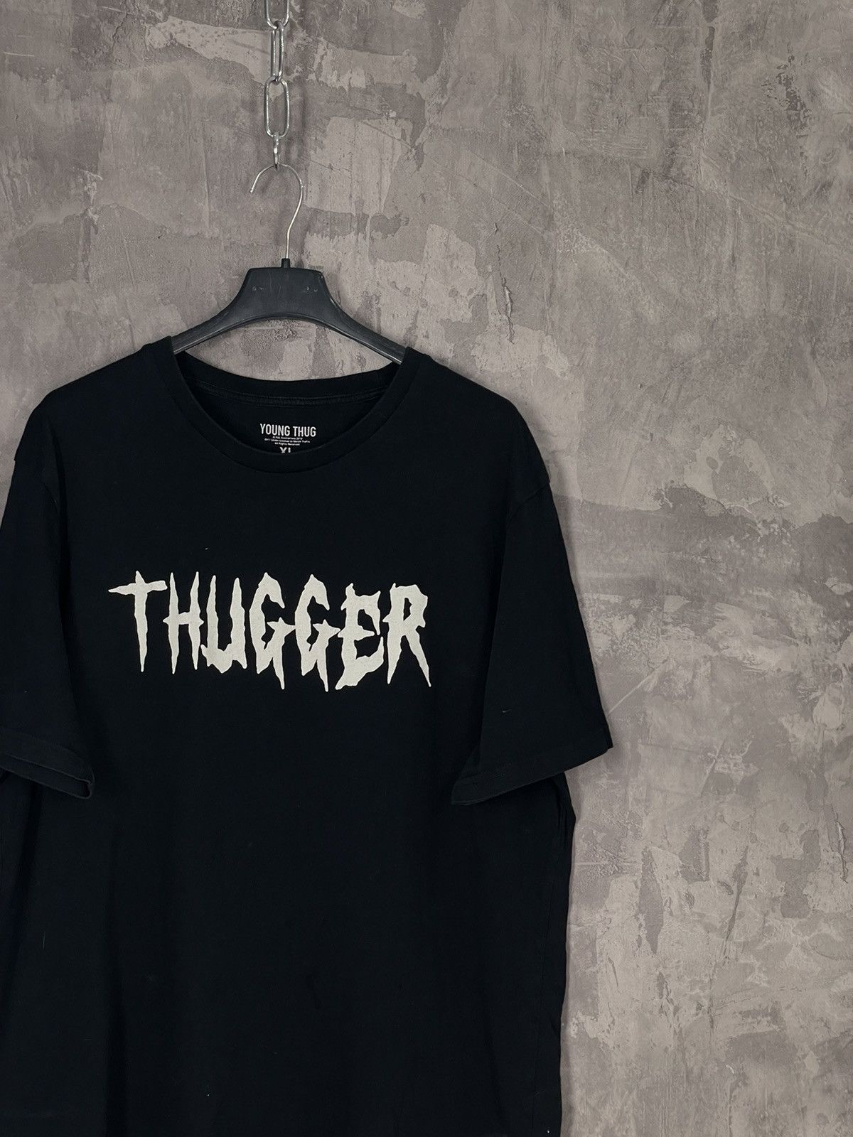 Rap Tees × Young Thug Vintage Y2K YOUNG THUNG THUGGER Angel Style Logo Rap T-shirt Size US XL / EU 56 / 4 - 6 Thumbnail