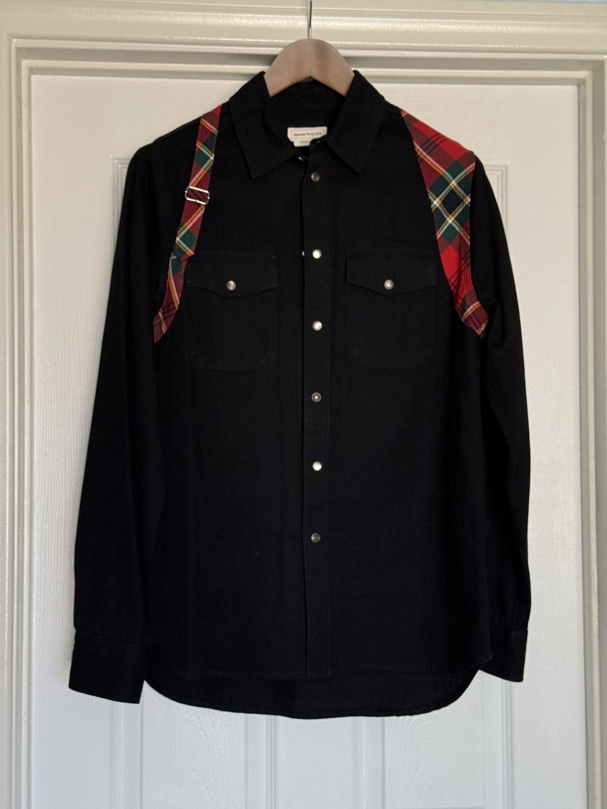 Alexander McQueen Plaid Harness Over shirt Button up Size US M / EU 48-50 / 2 - 2 Thumbnail