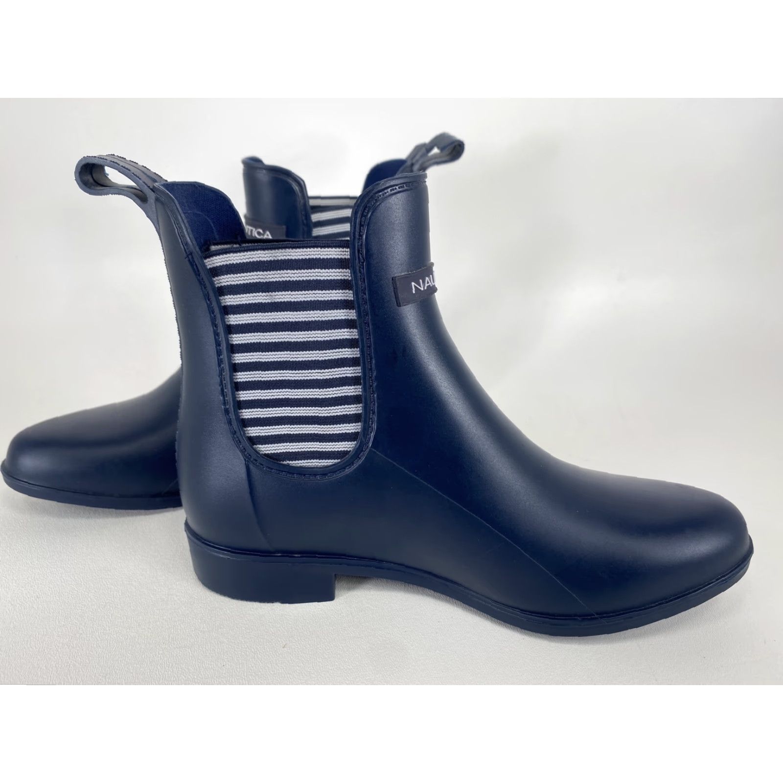 Nautica Nautica Women’s Rain Boot Rubber Size 6 Ankle Chelsea Pull On Blue Rubber Boots City Outdoor Athleisure Modern Womens Boots Size US 6 / IT 36 - 3 Thumbnail