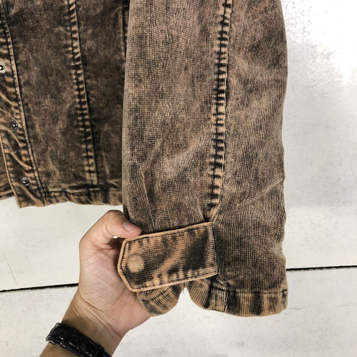 Japanese Brand 🔥VINTAGE BIKER JACKET DOUBLE COLLAR FUR LINING CREA JAPAN Size US M / EU 48-50 / 2 - 17 Thumbnail