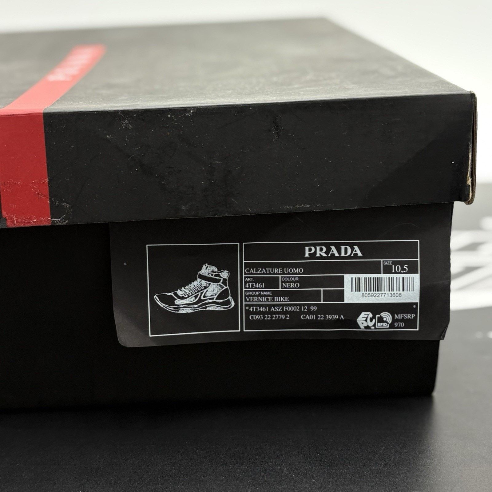 Prada Prada Cup High Top ' Black ' | BRAND NEW! Size US 11.5 / EU 44-45 - 17 Thumbnail