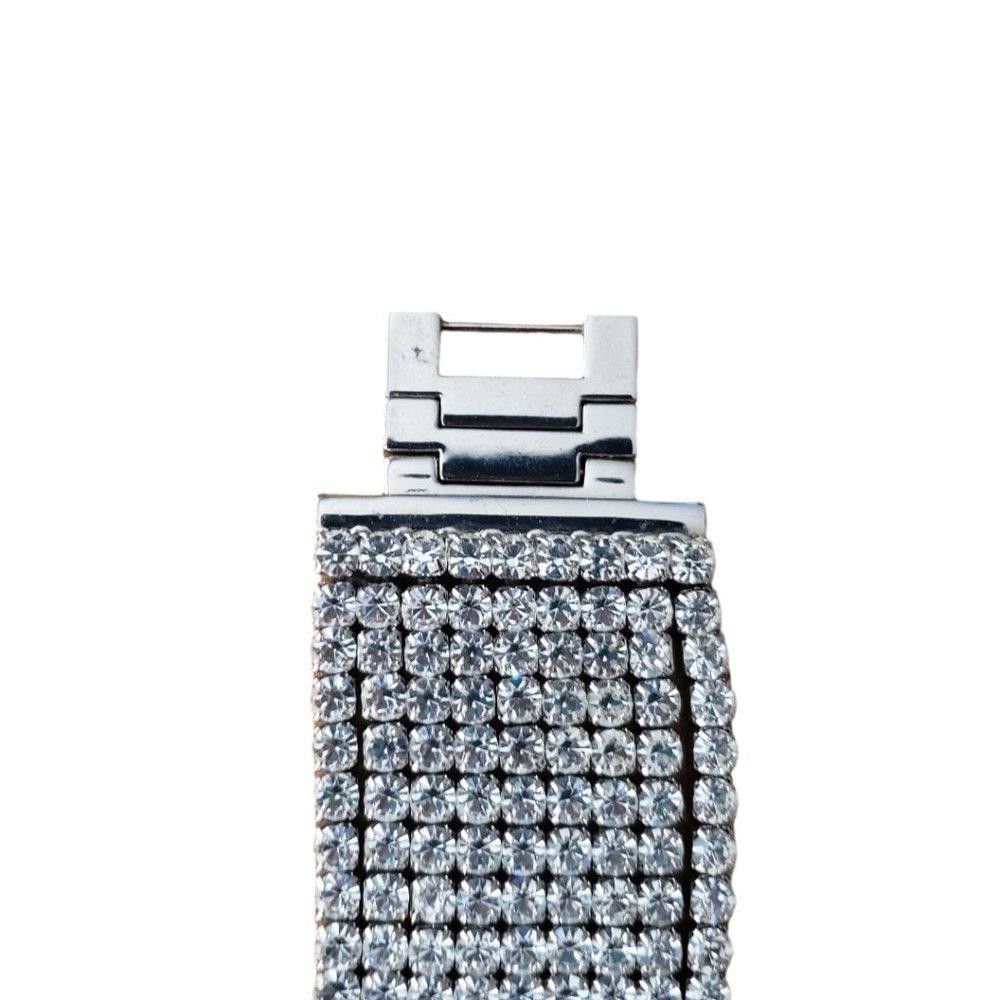 Designer Suzanne Somers Vintage Rhinestone & Silver Watch Size ONE SIZE - 6 Thumbnail
