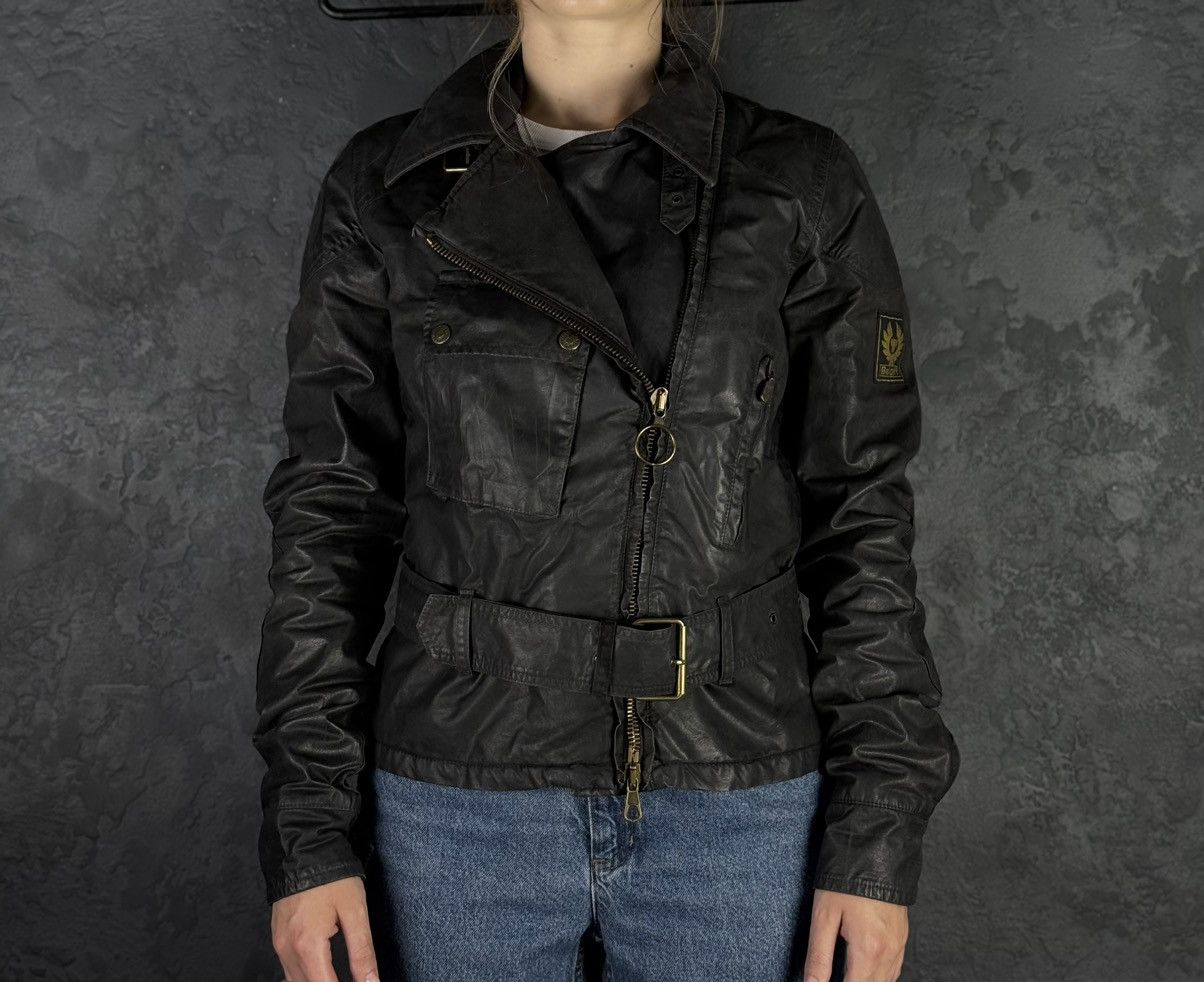 Belstaff Belstaff Sammy Miller Gold Label Women’s Wax Belted Jacket Size M / US 6-8 / IT 42-44 - 2 Thumbnail