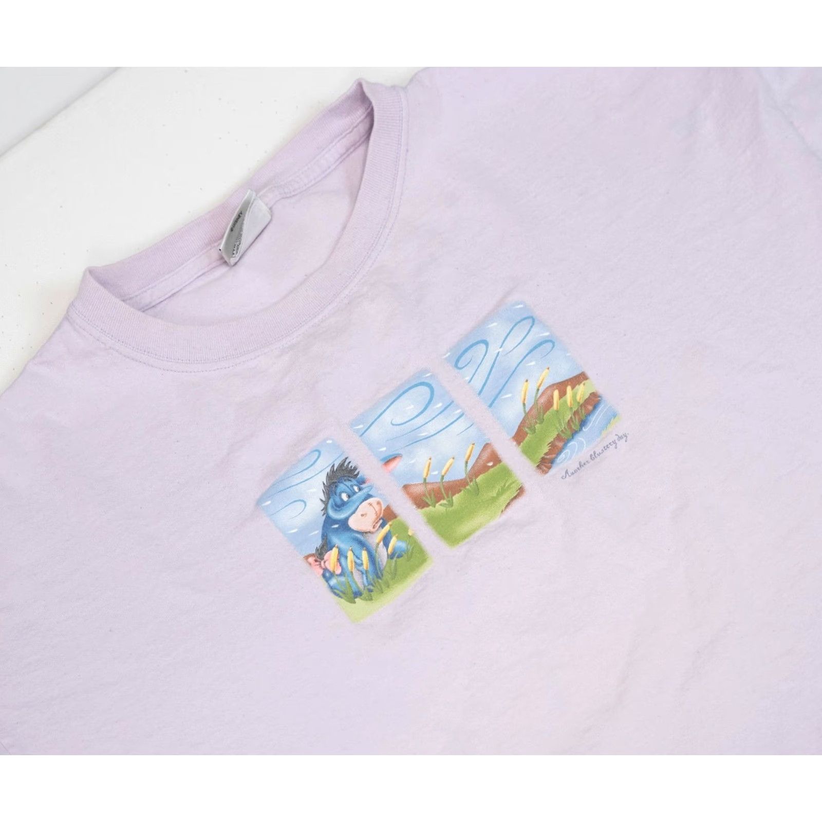 Disney VINTAGE Disney Winnie The Pooh Eeyore T-Shirt Men 2XL Walt Disney Cartoon USA Shirt 2XL Purple Size US XXL / EU 58 / 5 - 2 Thumbnail