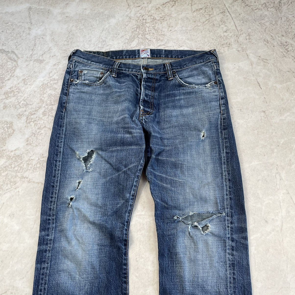 Japanese Brand × Prps PRPS Japan Opium Carti Distressed Baggy Denim Jeans Size US 34 / EU 50 - 3 Thumbnail