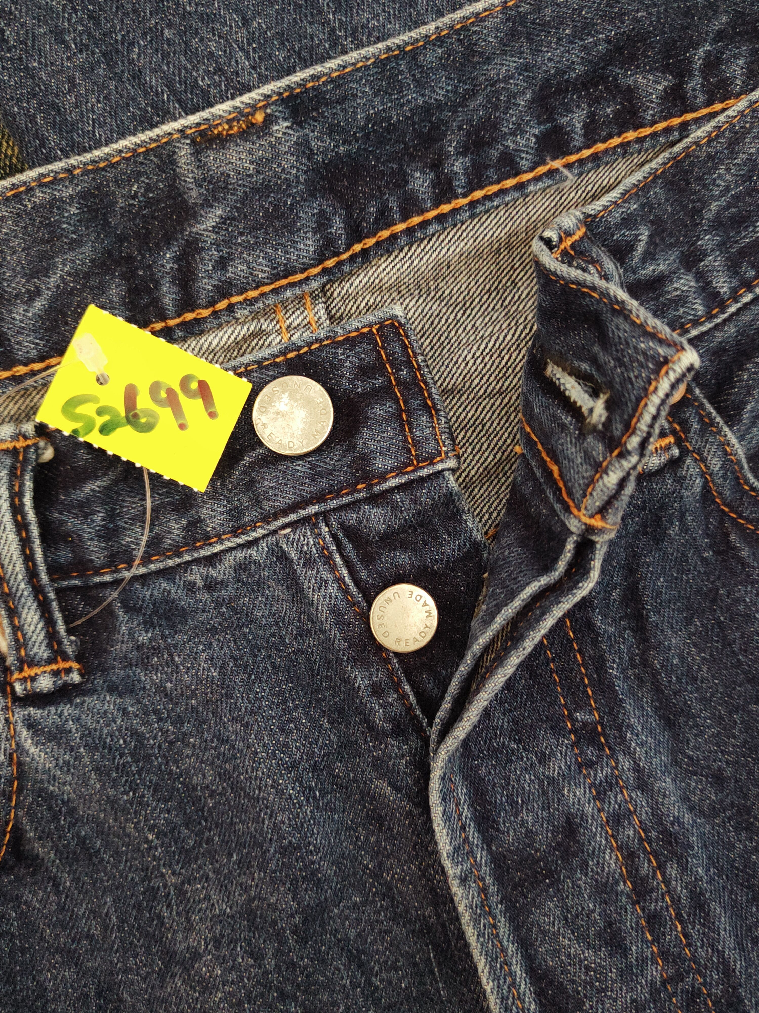 READYMADE DL Unused Readymade Distressed Ripped selvedge Jeans #S2699 Size US 33 - 14 Thumbnail