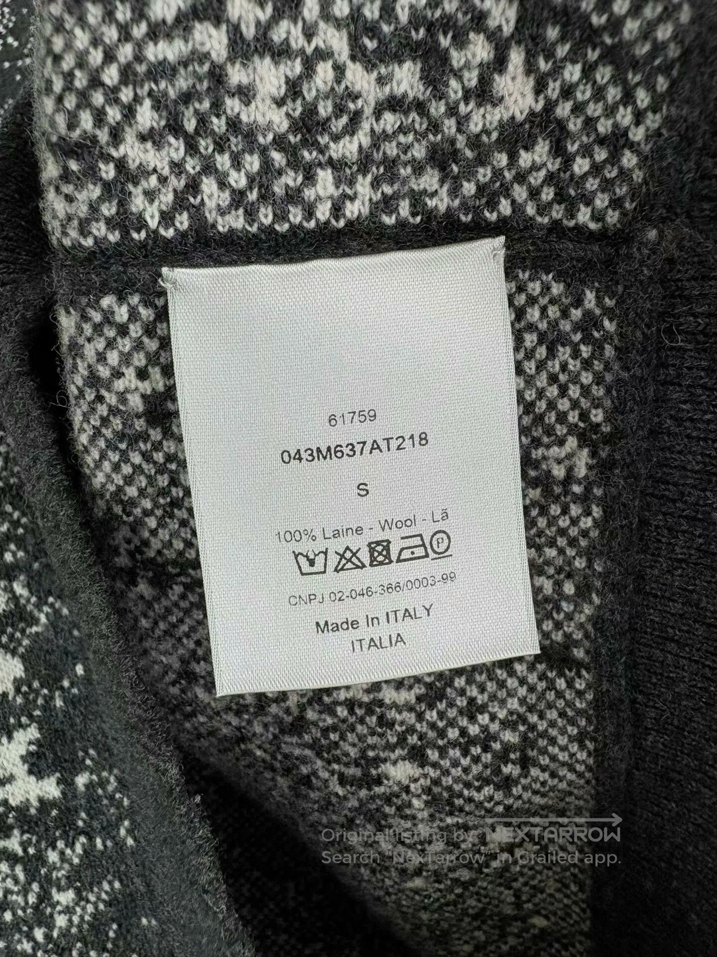 Dior dior wool sweater with snowflake design. Size S / US 4 / IT 40 - 5 Thumbnail