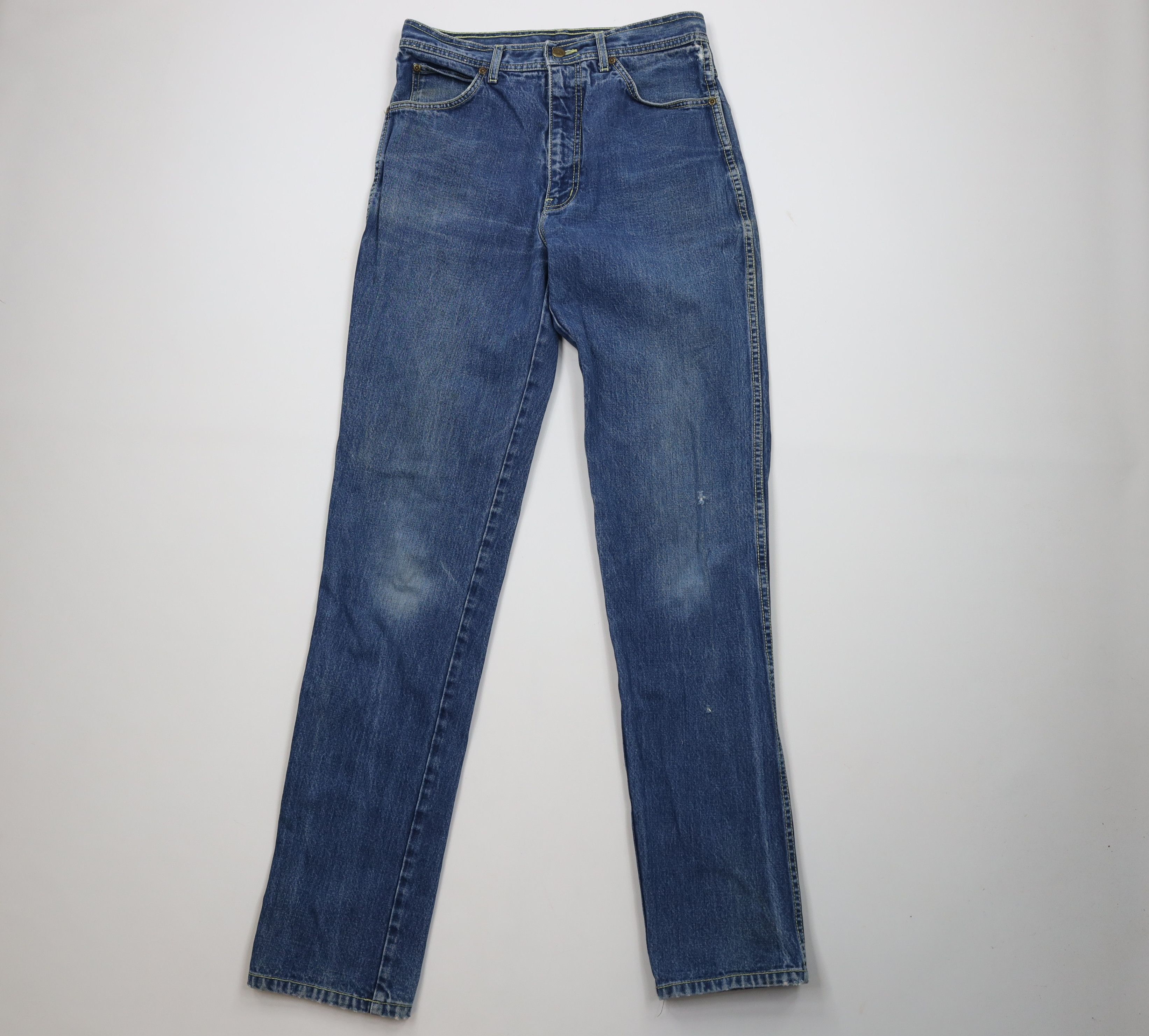 Vintage 90s Streetwear Straight Leg Denim Jeans Blue