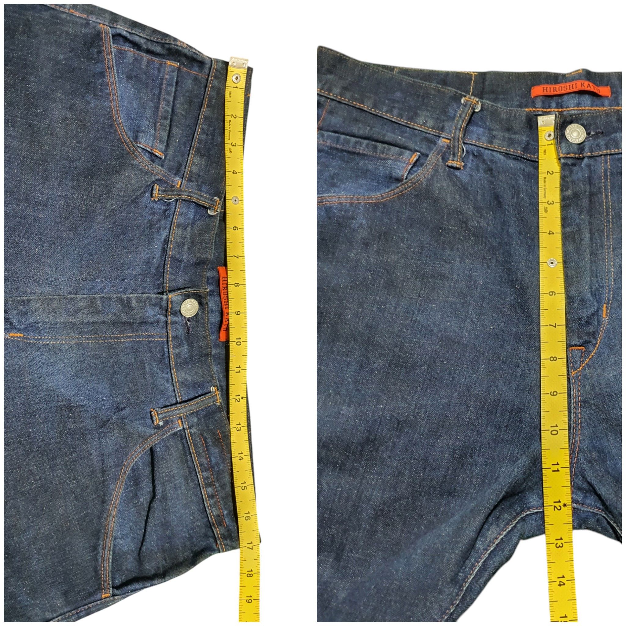 Hiroshi Kato × Japanese Brand HIROSHI KATO 34”/42” STAINED DIRT DESIGN SLIM FIT JEANS Size US 33 - 7 Thumbnail