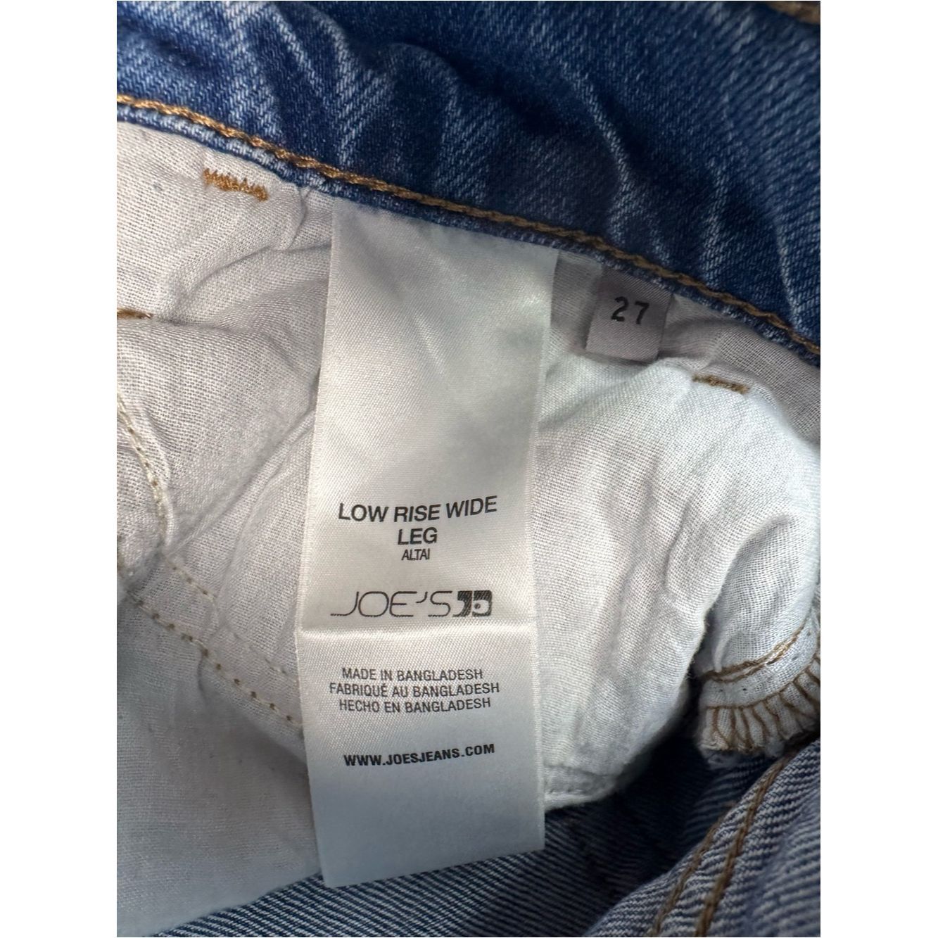 Joe's Joe's Low Rise Wide Leg Jeans In Altai Size 27 Size 27" / US 4 / IT 40 - 7 Thumbnail