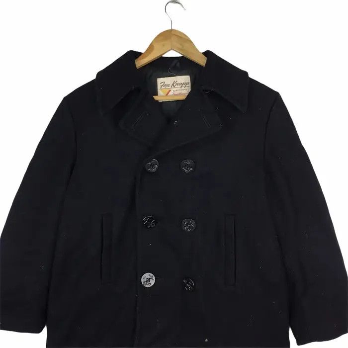 Vintage Vtg FOX KNAPP Made In USA Peacoat Jacket Blazer Sport Coat Size S / US 4 / IT 40 - 2 Thumbnail