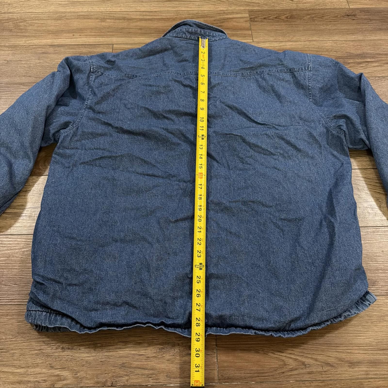Other Vintage Denim Shirt Jacket Fleece Lined Shacket 90s Y2K Size US XXL / EU 58 / 5 - 8 Thumbnail