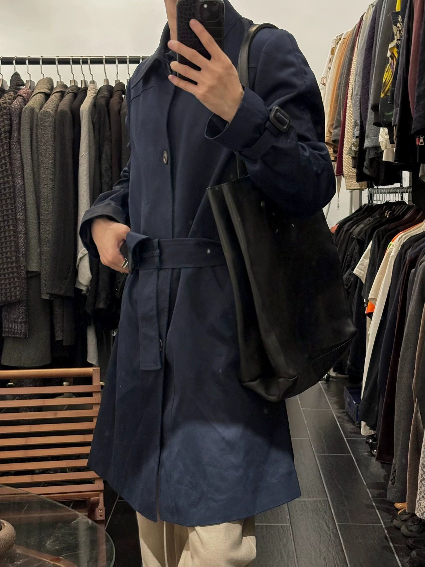 Maison Margiela Black Long Button-Up Coat Size M Size US M / EU 48-50 / 2 - 2 Thumbnail