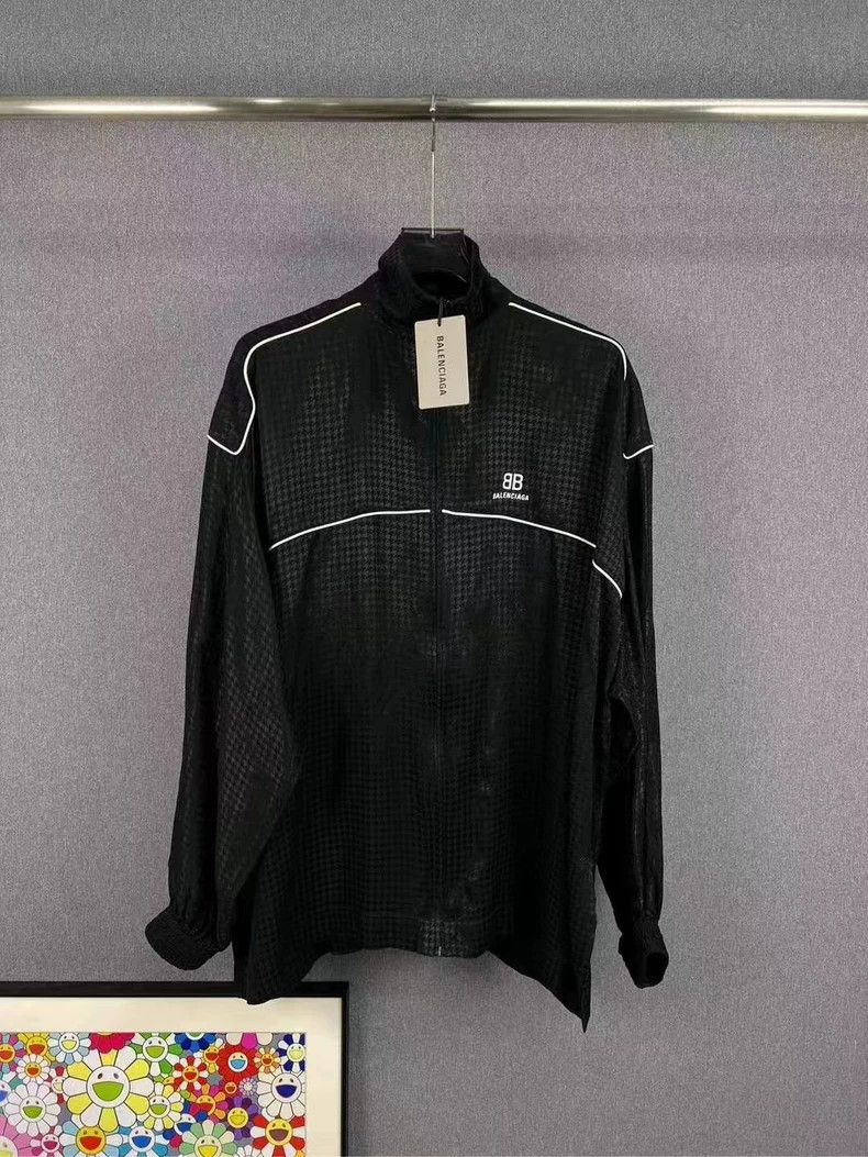 Balenciaga Balenciaga Houndstooth Double B Logo Zip Jacket Size US XS / EU 42 / 0 - 1 Thumbnail