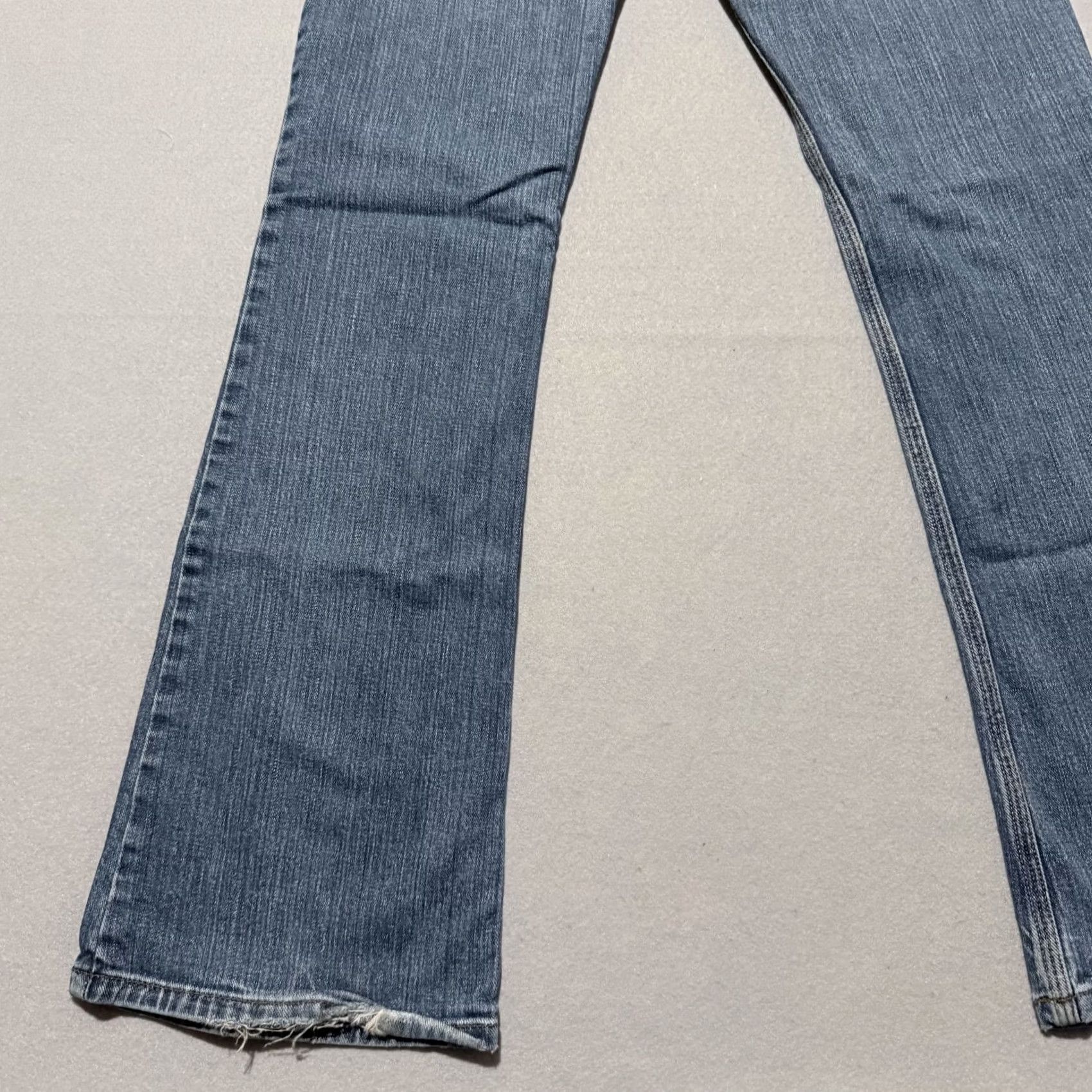 Denime Matix Jeans Women Blue Denim Low Rise Wide Leg Zip Fly - 9 Size 24" / US 00 / IT 34 - 6 Thumbnail