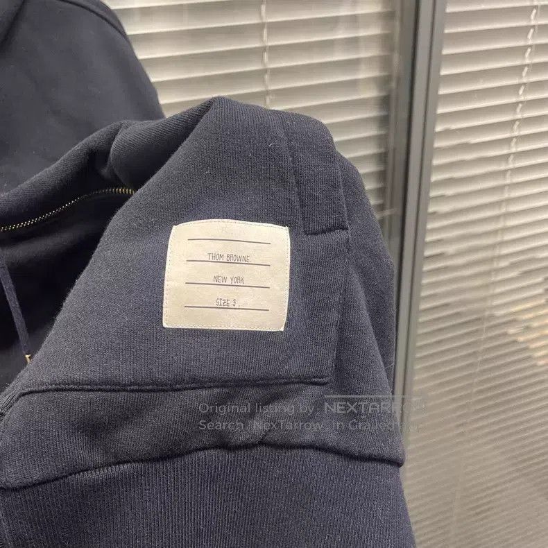 Thom Browne Thom Browne Hooded Sweatshirt Classic Red and White Stripe Size US L / EU 52-54 / 3 - 4 Thumbnail