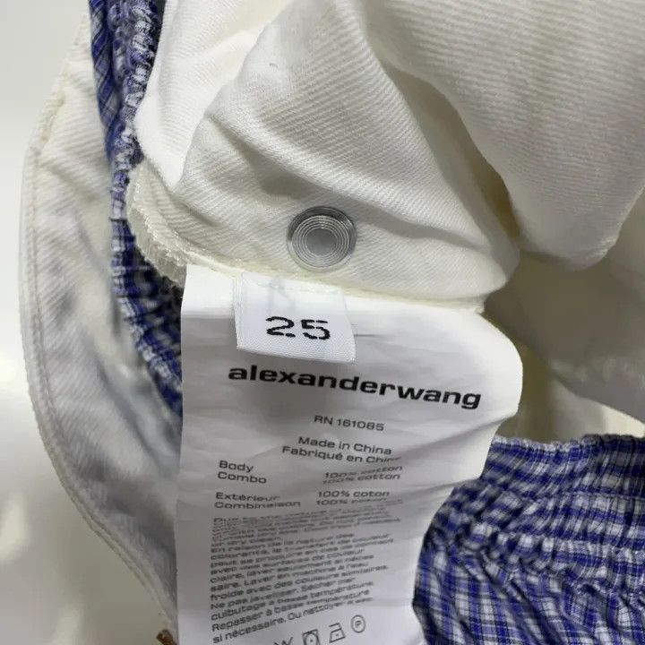 Alexander Wang Alexander Wang Cleanfit Layered White Denim Pants - Size 25" / US 0 / IT 36 - 5 Thumbnail