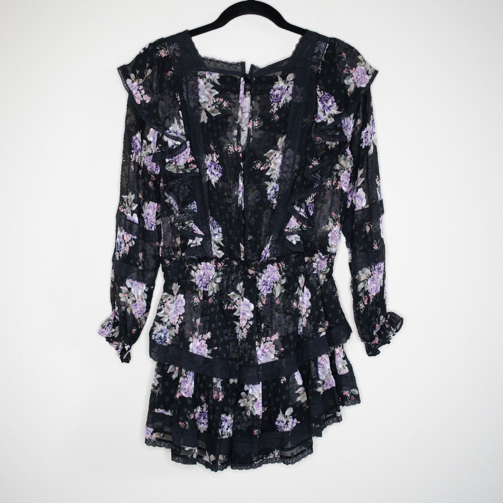 LoveShackFancy LoveShackFancy Minetta Mini Dress Black Size S / US 4 / IT 40 - 2 Thumbnail