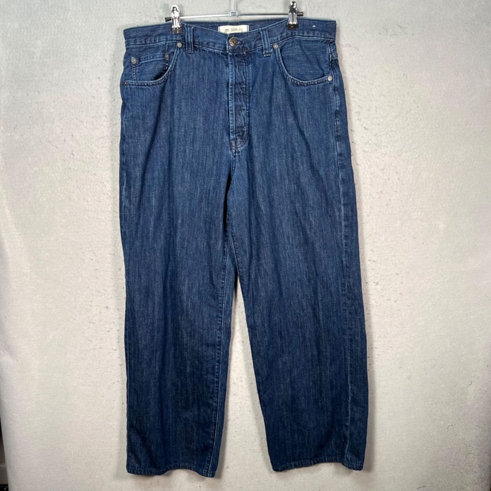 Madewell Madewell Jeans Wide-Leg Mens 34 x 29 Cotton Linen Denim Blue 5-Pocket Regular Vintage N/A Size US 34 / EU 50 - 2 Thumbnail