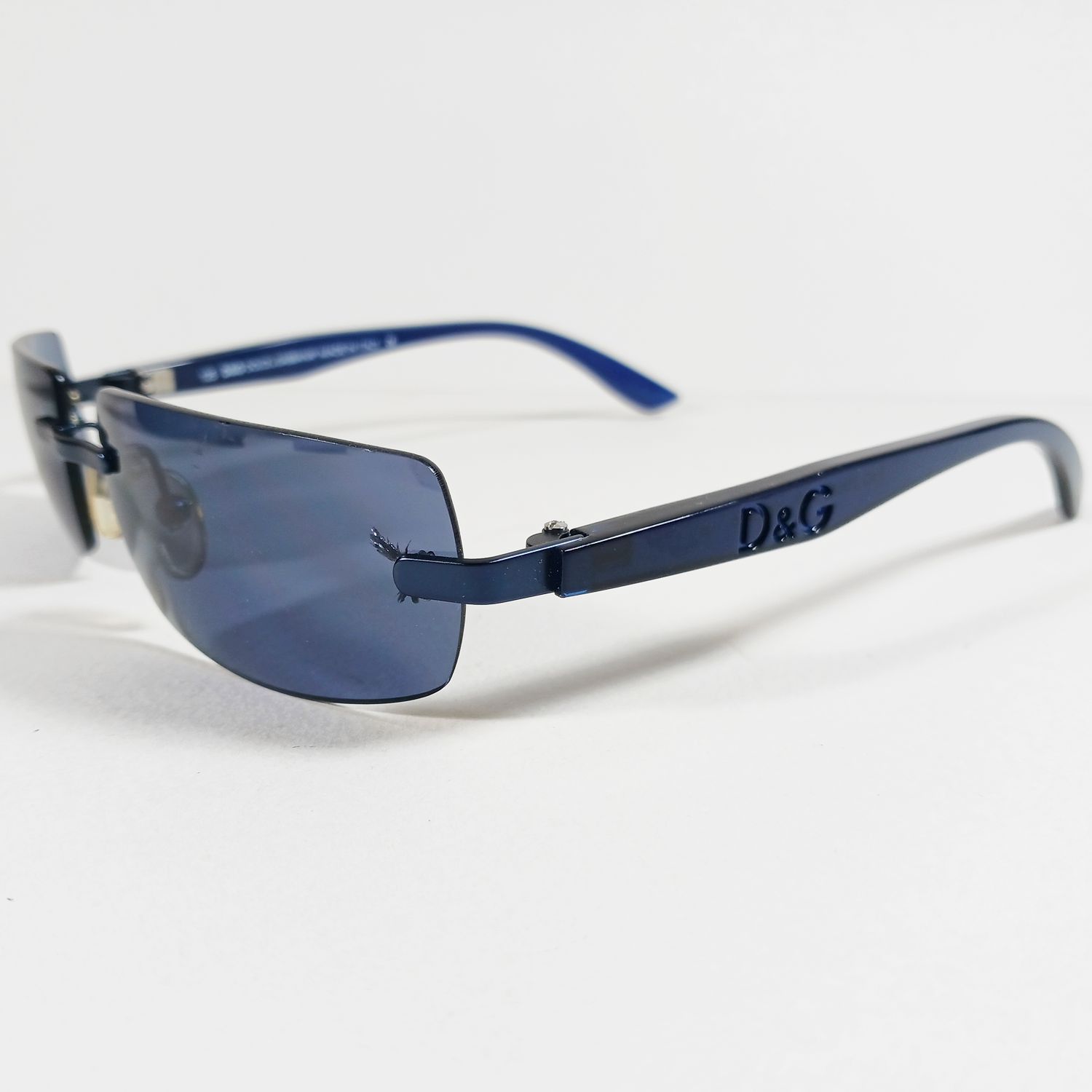 Dolce & Gabbana Dolce&Gabbana DG2066 Blue Translucent D&G Rimless Sunglasses Size ONE SIZE - 4 Thumbnail