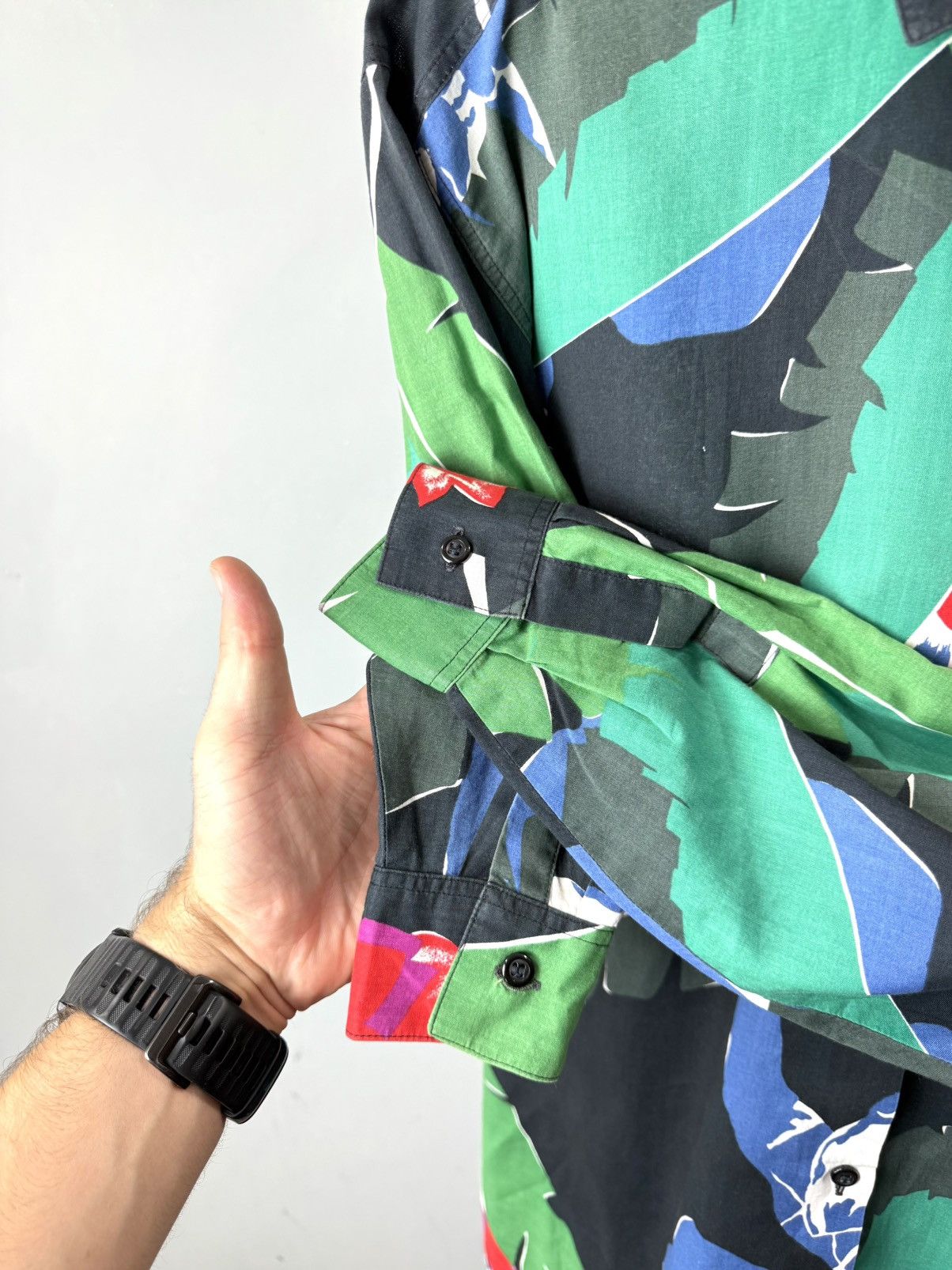 Vintage Rare Vintage France Made Rodier Flowers Print Shirt Buttons Size M / US 6-8 / IT 42-44 - 8 Thumbnail