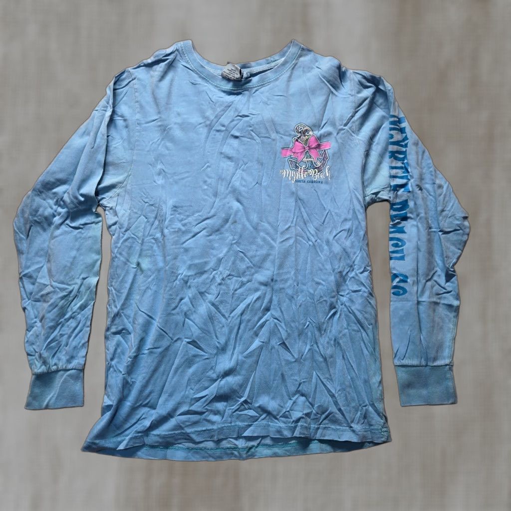Vintage VINTAGE Myrtle Beach Beach South Carolina SC T-Shirt Tee Shirt Adult Men's Size L Large Blue Shirt Beach 90s Football Womens Mens Girls Size US L / EU 52-54 / 3 - 1 Thumbnail