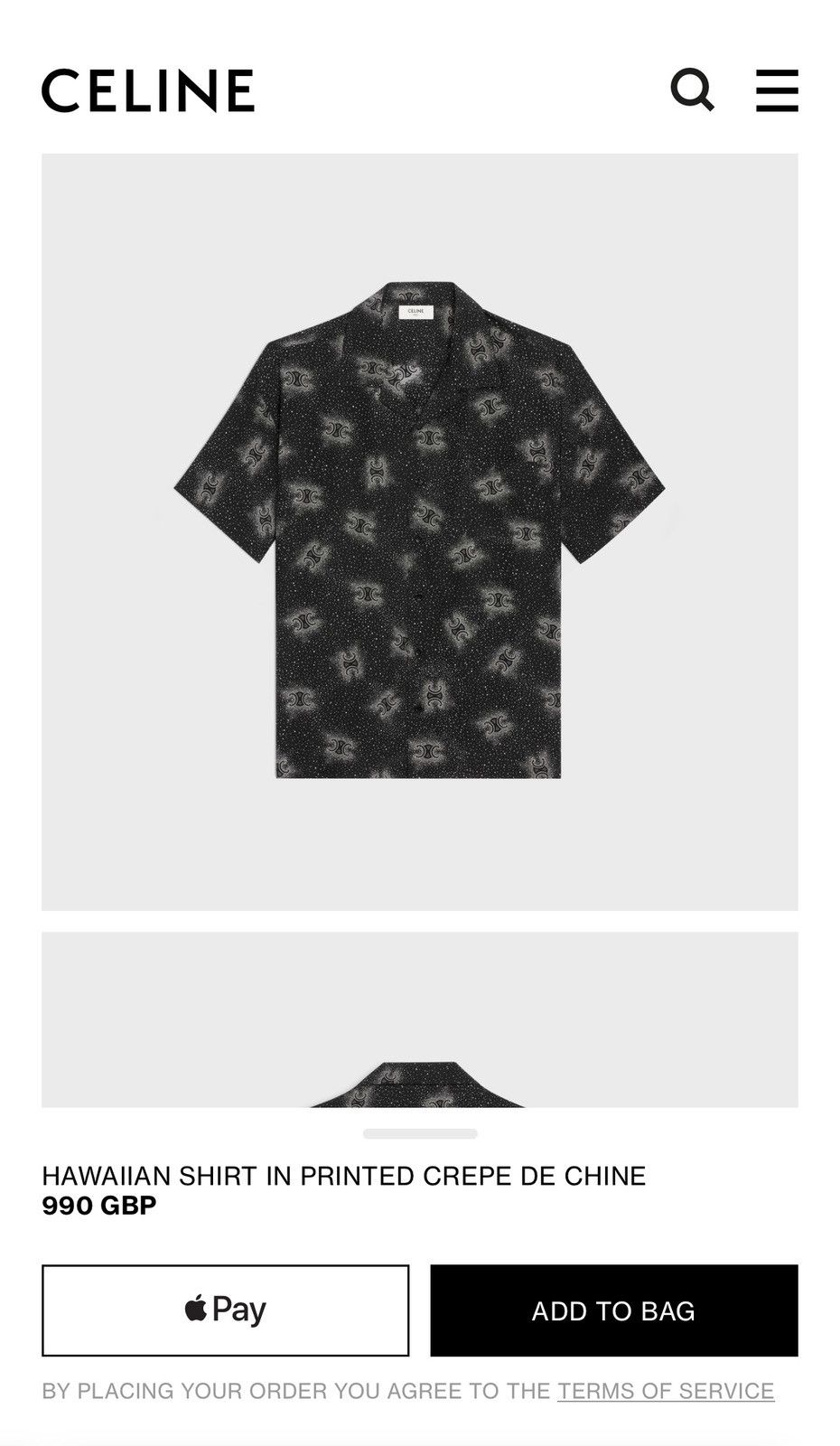 Celine $1.45k SS25 Celine 💯% silk Hawaiian shirt Hedi 39 sample Size US M / EU 48-50 / 2 - 4 Thumbnail