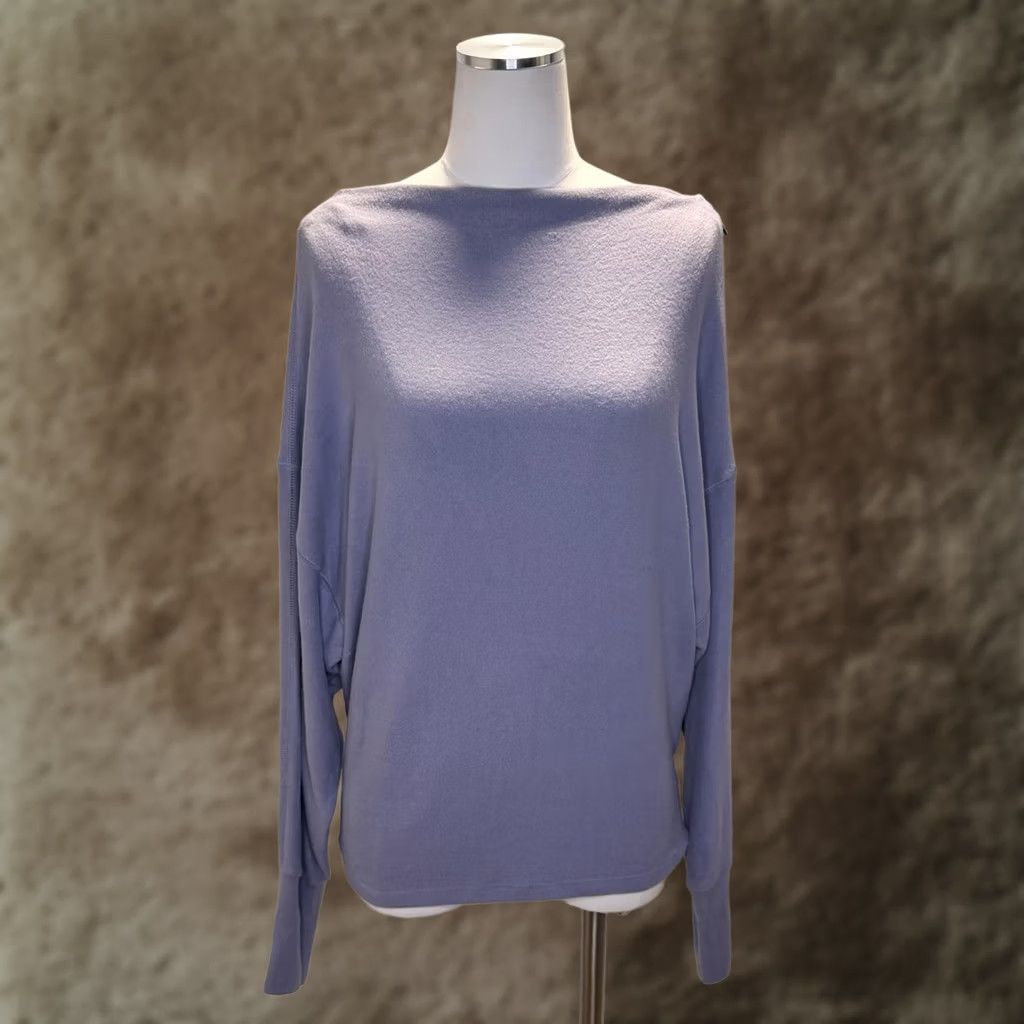 Vintage Gilli Sweater Womens Small Purple Boat Neck Dolman Sleeve Zipper Knit Pullover Size S / US 4 / IT 40 - 1 Thumbnail