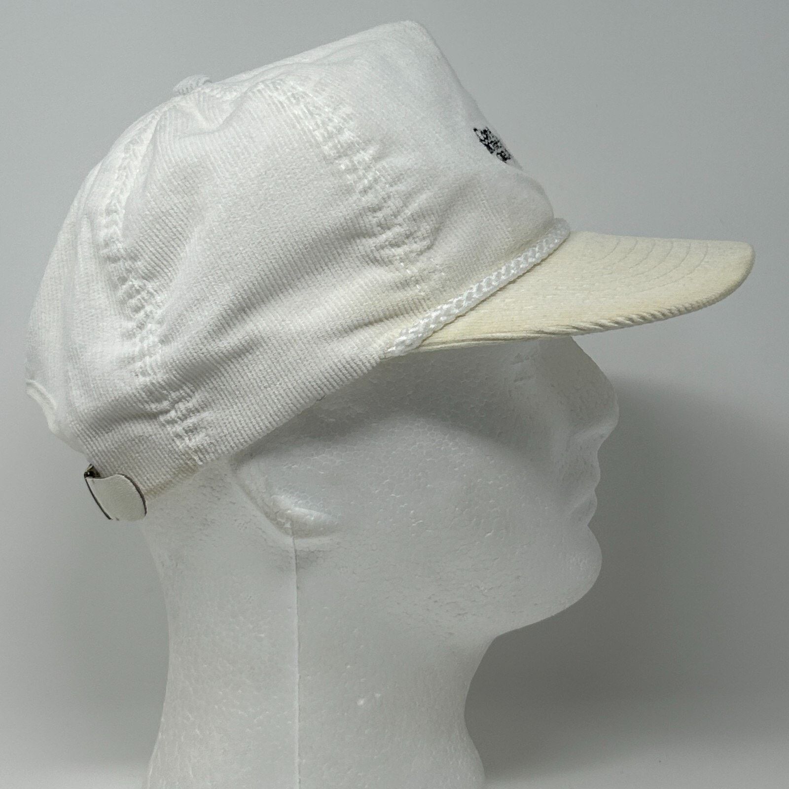 Vintage Vintage 80s Andersen Windows Hat Baseball Cap White Corduroy Size ONE SIZE - 9 Thumbnail