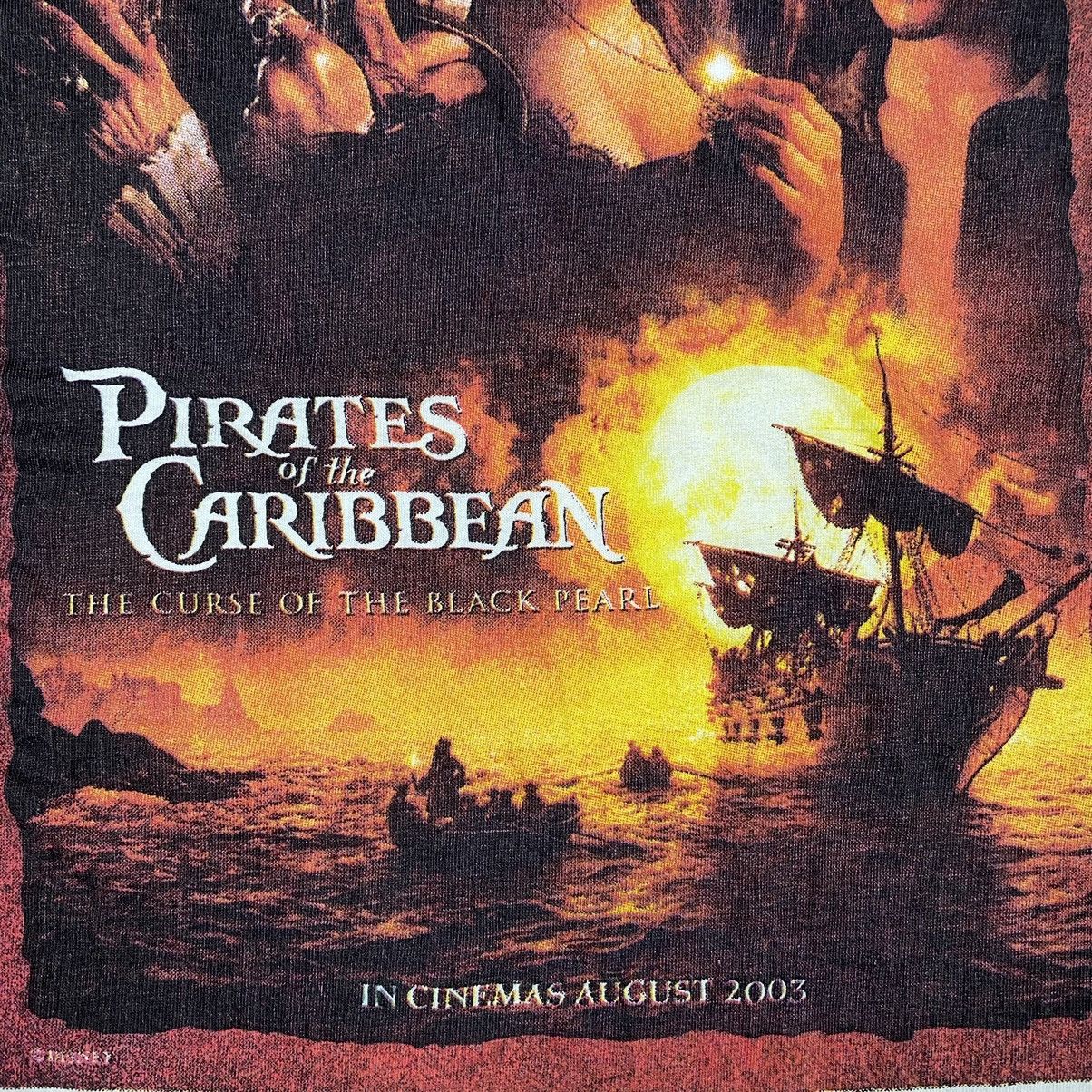 Vintage 2003 PIRATES OF THE CARIBBEAN THE CURSE OF THE BLACK PEARL Size US M / EU 48-50 / 2 - 5 Thumbnail