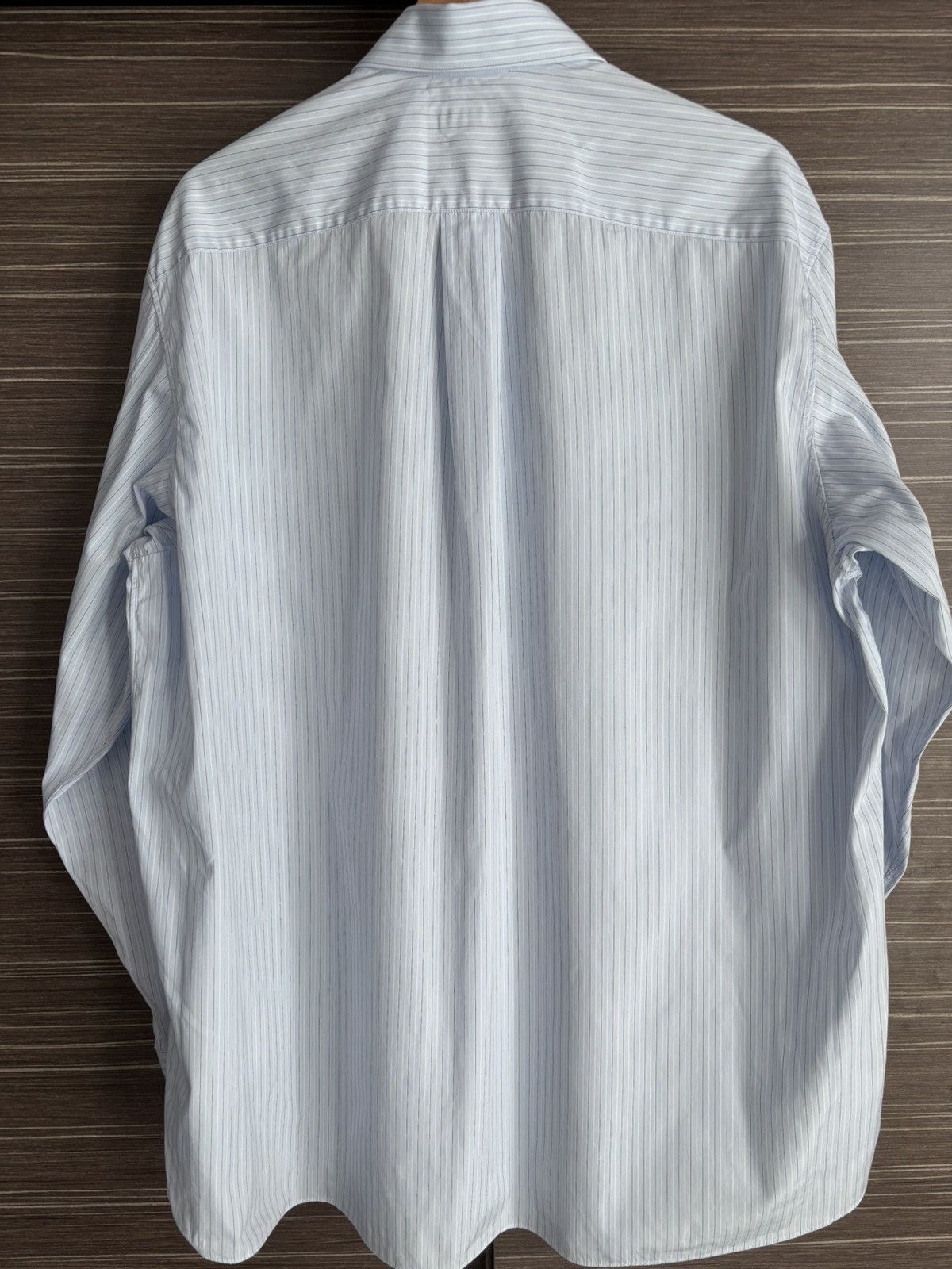 Valentino Valentino Blue Striped Cotton Shirt Size US M / EU 48-50 / 2 - 2 Thumbnail