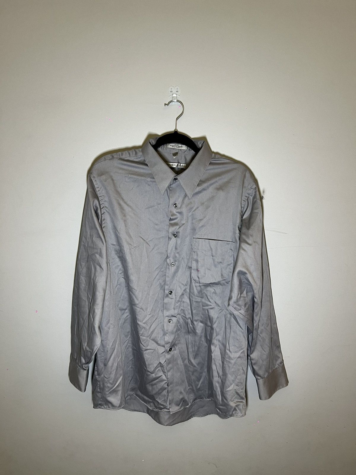 Vintage Geoffrey Beene Silver Button Up Size US XL / EU 56 / 4 - 1 Thumbnail