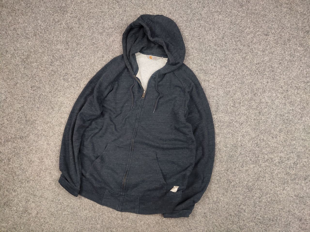 Carhartt Vintage Carhartt Zip Hoodie Holbrook Jacket USA Blank Style Size US L / EU 52-54 / 3 - 3 Thumbnail