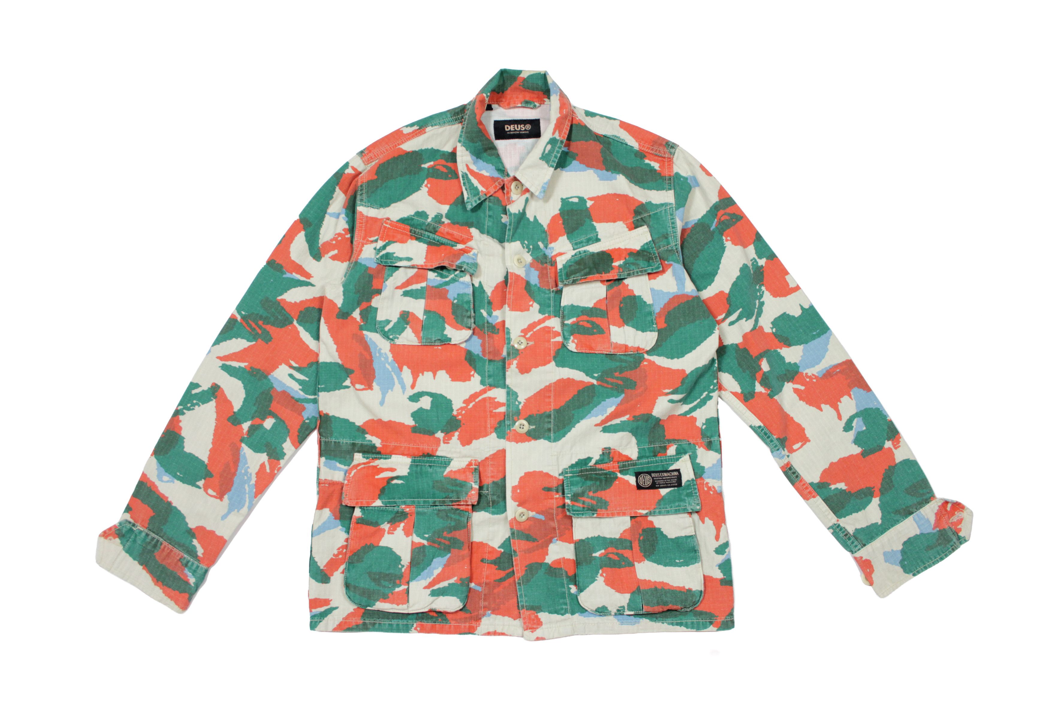 Deus Ex Machina Larry Jungle Multi Camo Overshirt Jacket Size US S / EU 44-46 / 1 - 1 Thumbnail