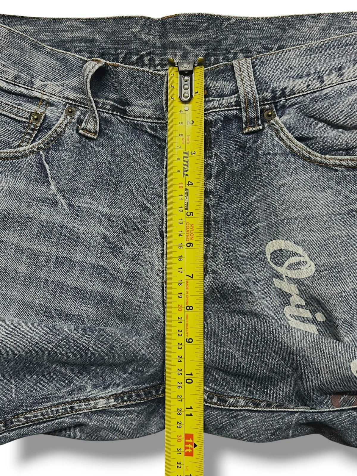 Japanese Brand Bootcut Vintage Oririn Jeans - Faded Thunder Wash,Distressed Size US 32 / EU 48 - 11 Thumbnail