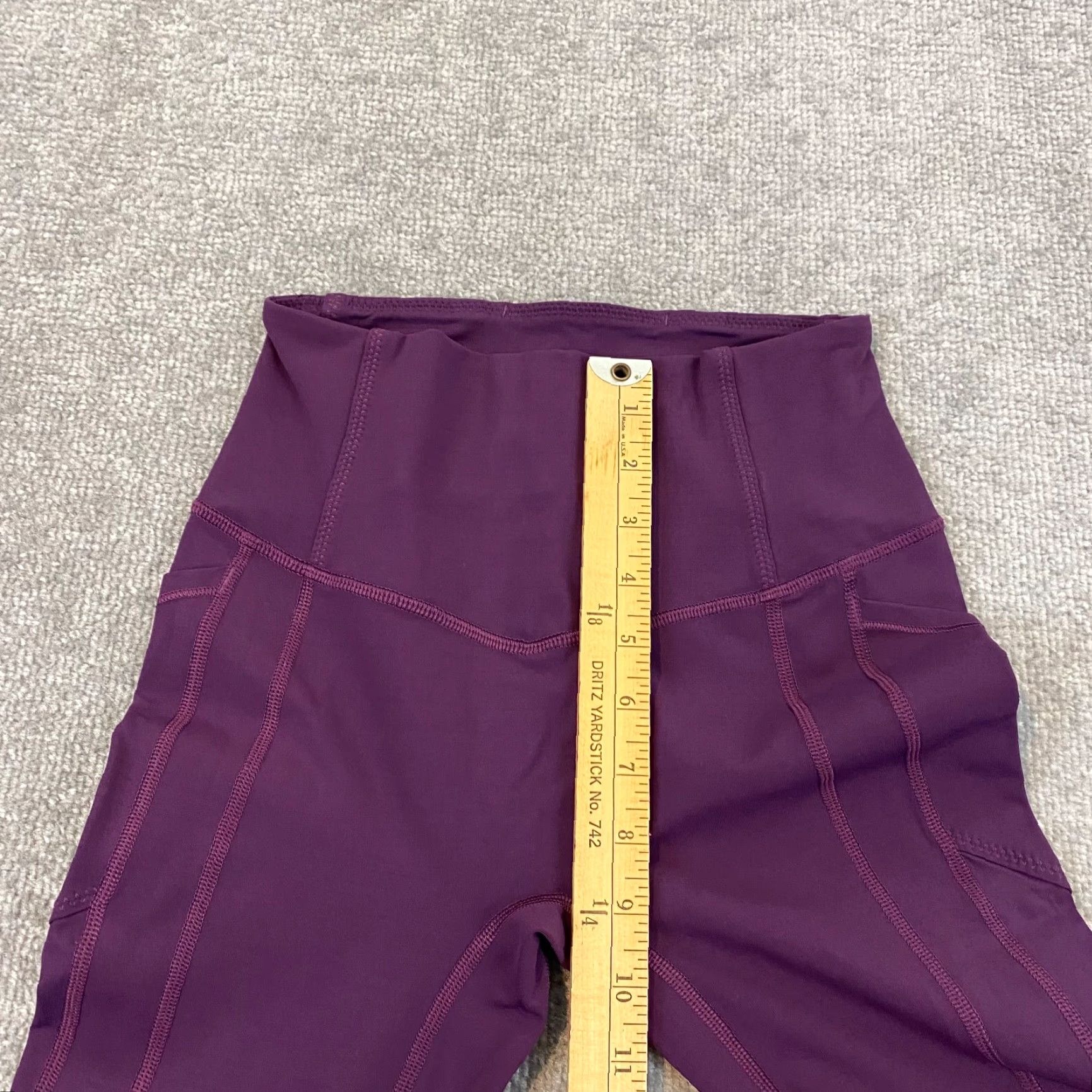 Lululemon Lululemon All The Right Places Pant II Leggings Capris Womens 4 Purple Logo Athletic Wear, Regular, 23.5 Inseam Size 27" / US 4 / IT 40 - 7 Thumbnail