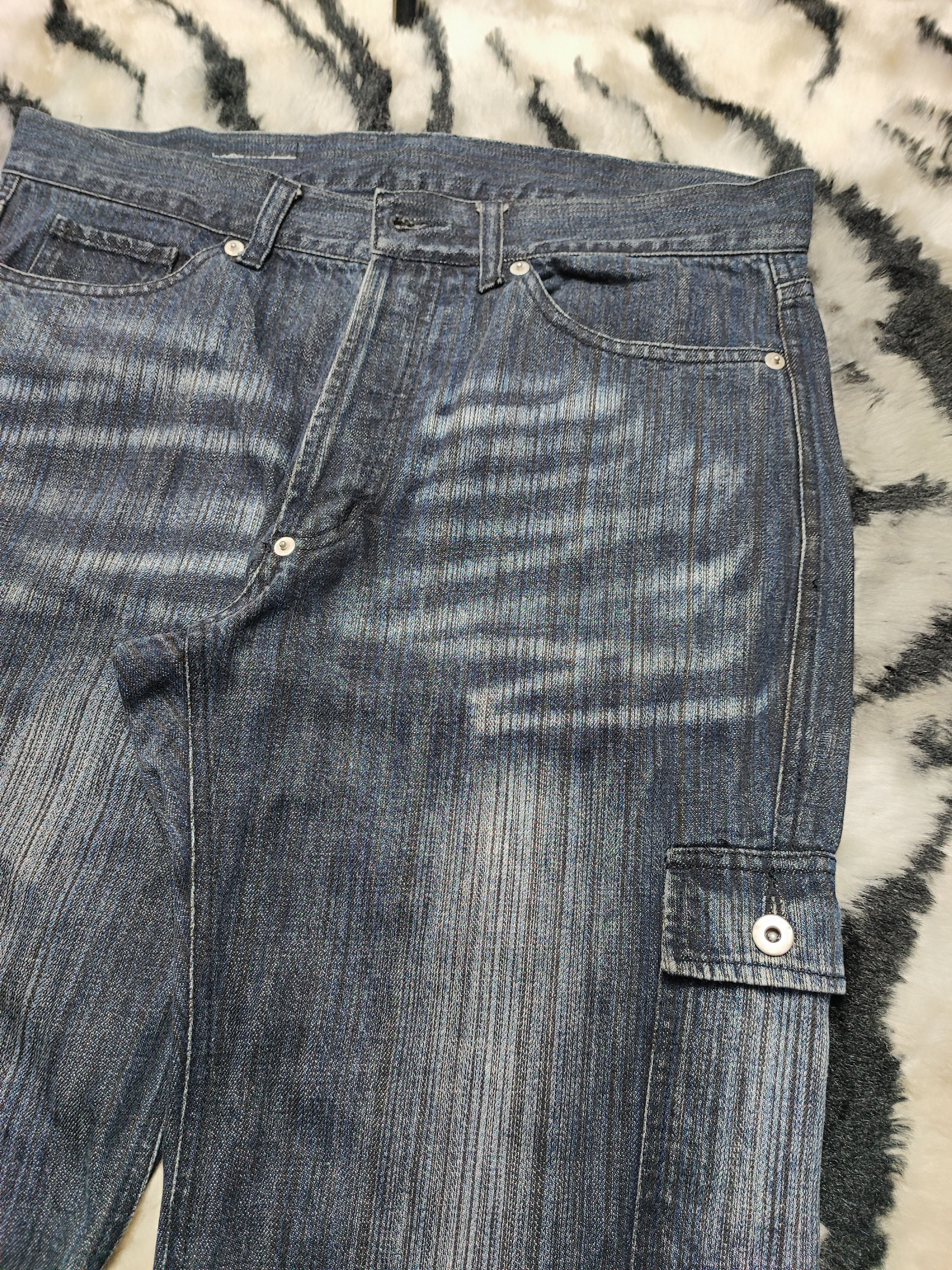 Number (N)ine Distress Baggy Denim Cargo Jeans Pant Japan Size US 32 / EU 48 - 7 Thumbnail