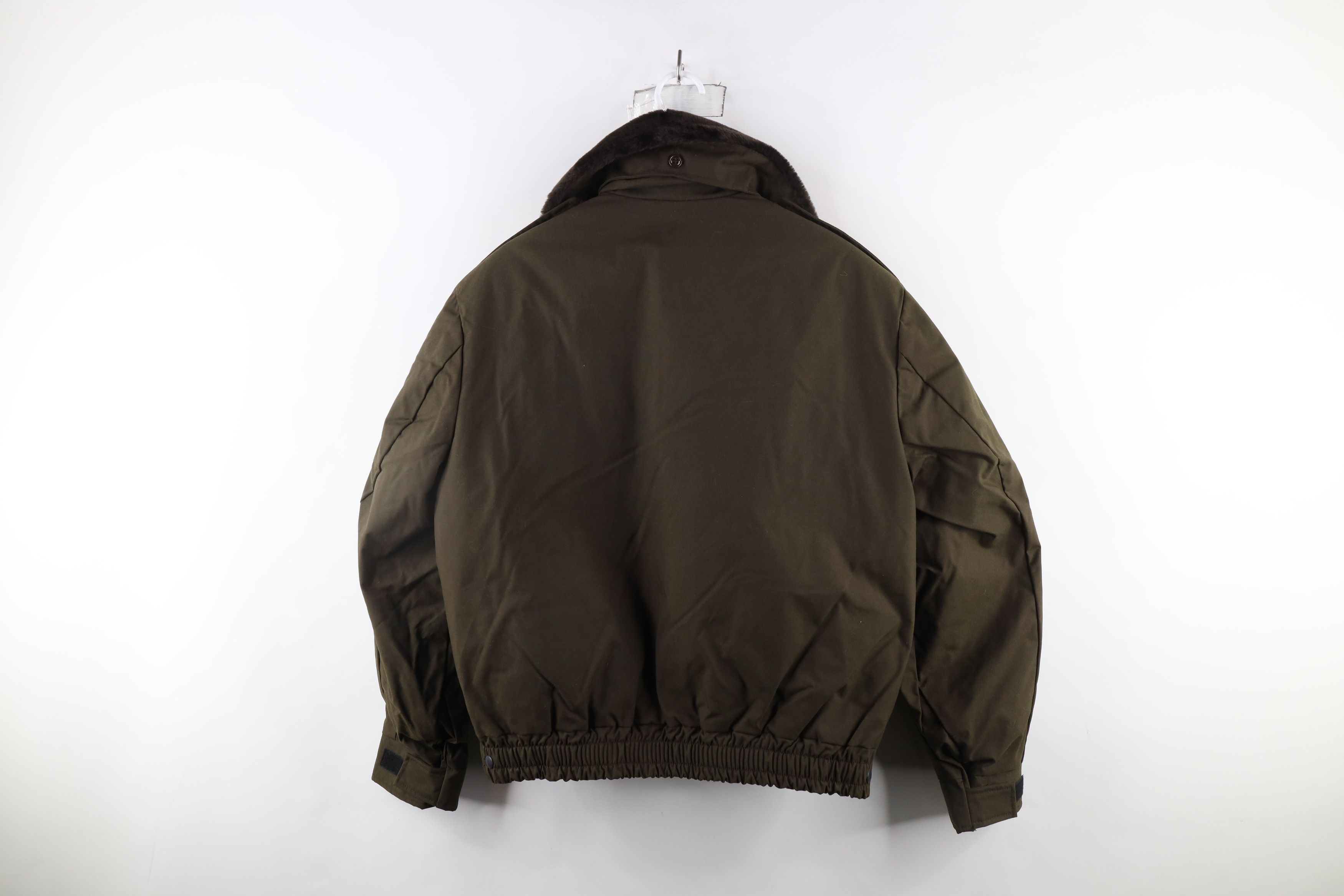 Vintage Vintage 80s 90s Streetwear Police Bomber Jacket Green USA Size US L / EU 52-54 / 3 - 16 Thumbnail