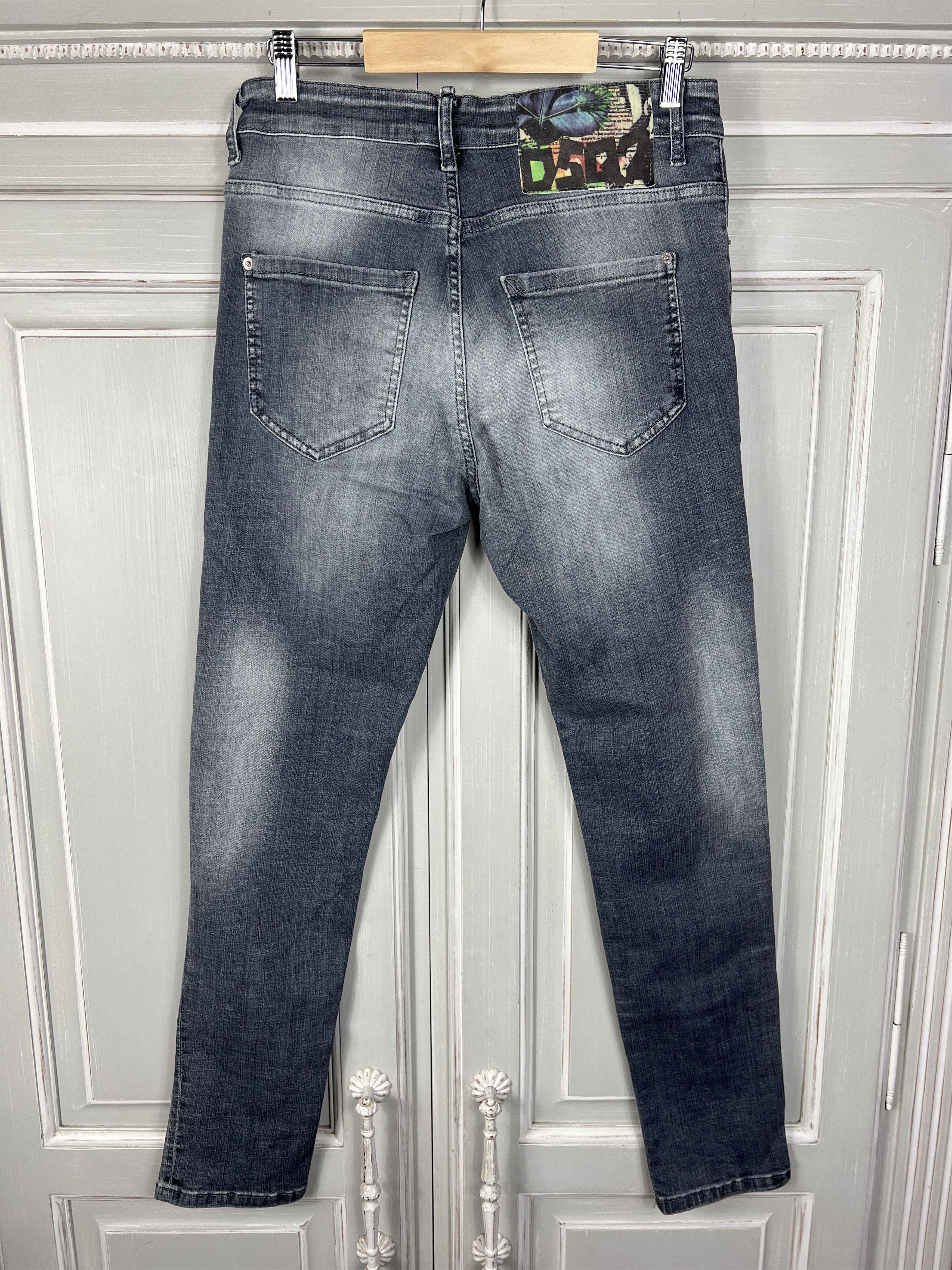 Dsquared2 DSQUARED2 GREY DENIM SLIM JEANS Size US 30 / EU 46 - 4 Thumbnail
