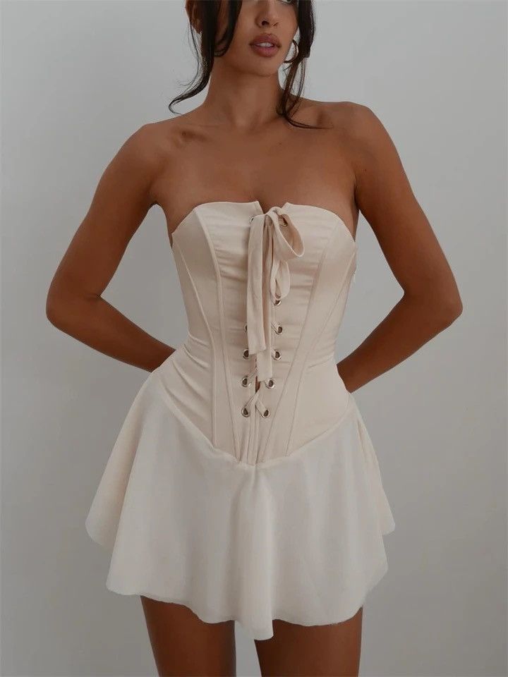Other Corset Party Cute Mini Vintage Pinterest Dress y2k Size S / US 4 / IT 40 - 6 Thumbnail