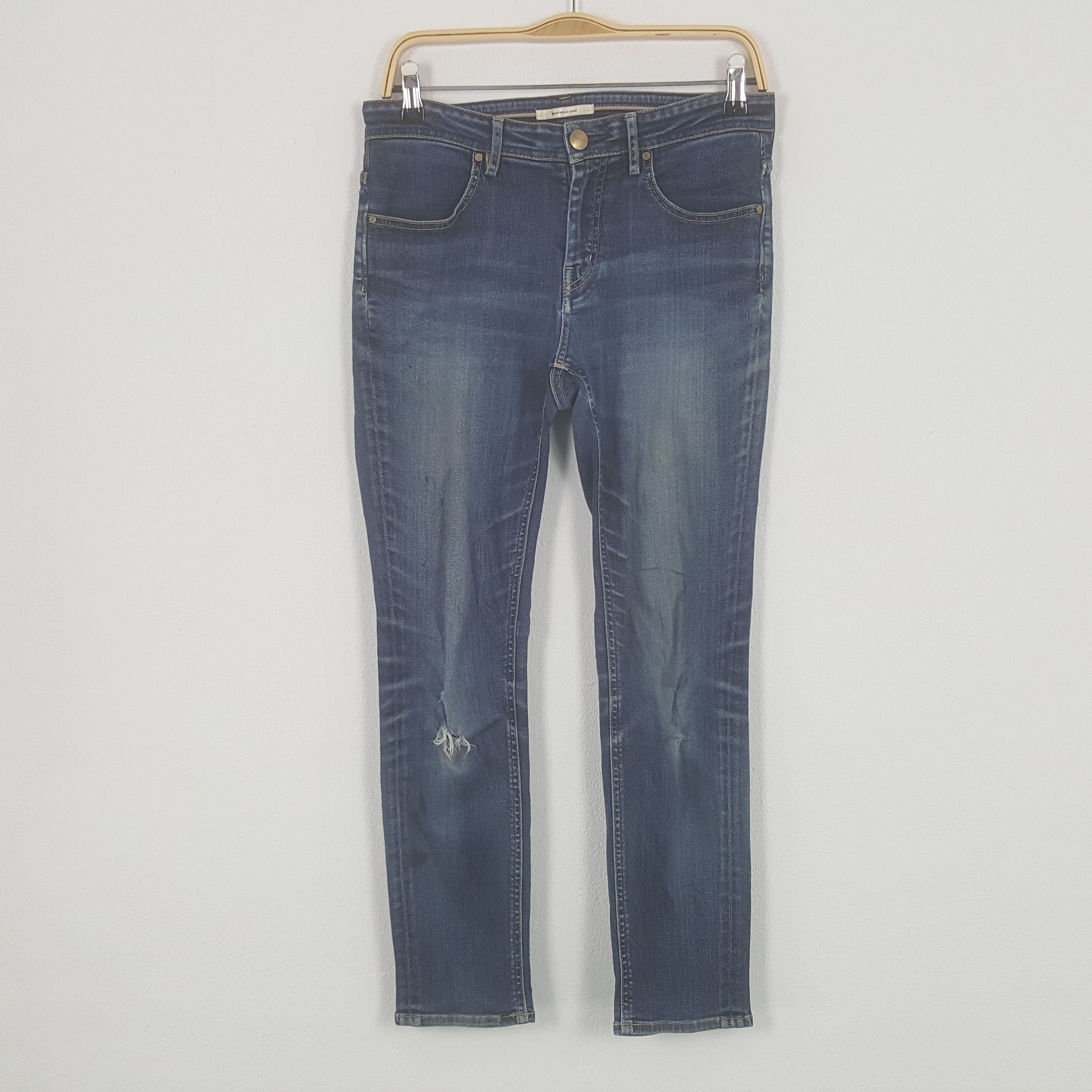 image of Vintage Mariebelle Jean Mimosa Slim Fit Denim Pants in Blue, Women's (Size 30)