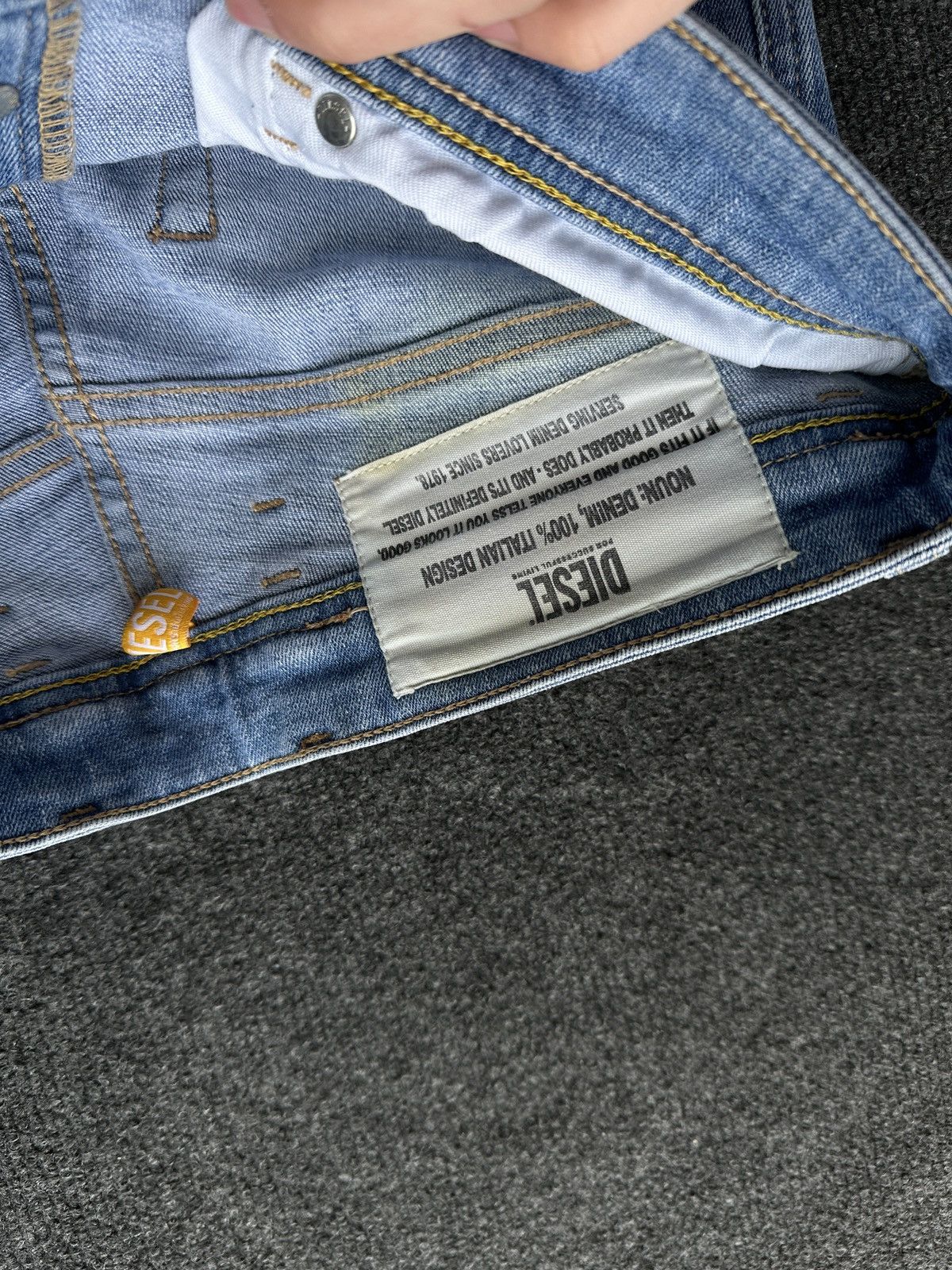 Diesel 🚨 RARE DIESEL MEN DENIM JEANS AVANT GARDE IFSIXWASNINE Y2K Size US 31 - 9 Thumbnail