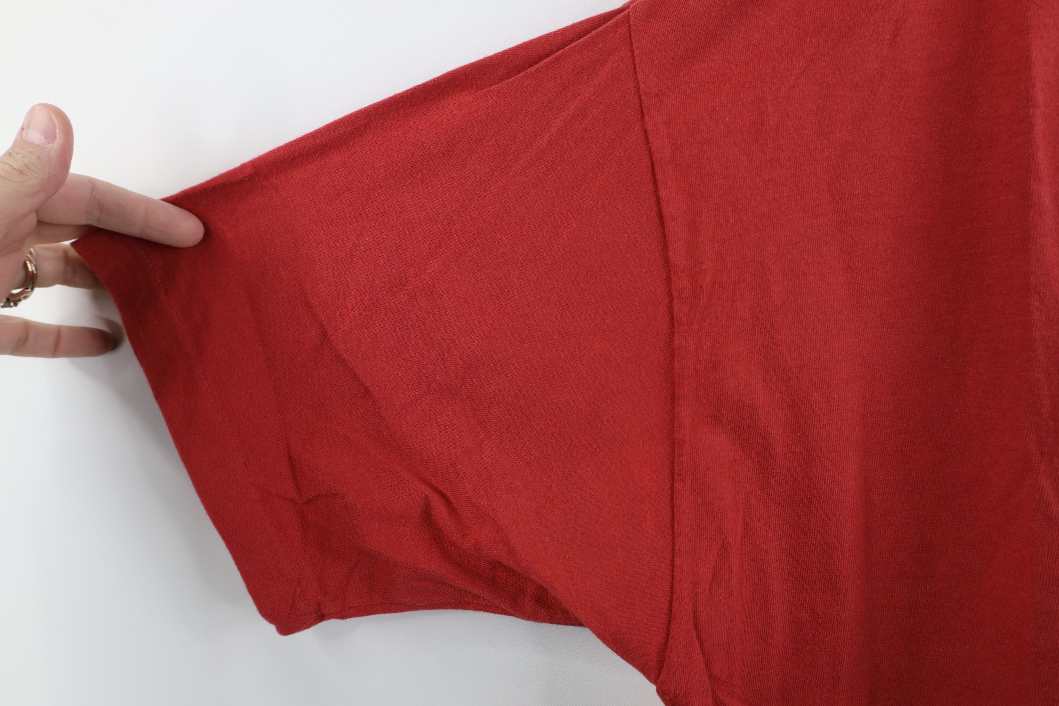 Gap × Vintage Vintage 90s Gap Short Sleeve V-Neck T-Shirt Red Cotton USA Size US M / EU 48-50 / 2 - 7 Thumbnail