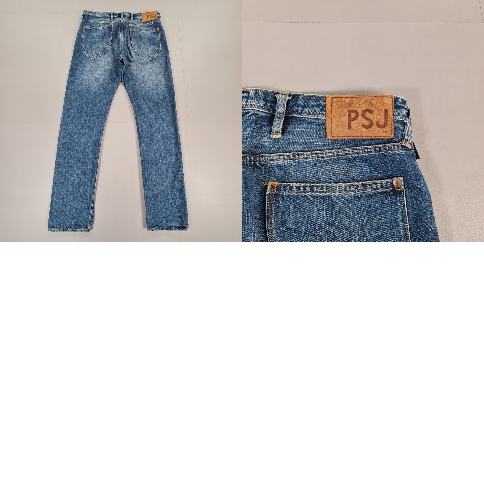 Paul Smith Paul Smith Jeans Blue Slim Straight Leg Denim Button Fly W32 L31 Men's Vintage No Pattern 5-Pocket Size US 32 / EU 48 - 8 Thumbnail