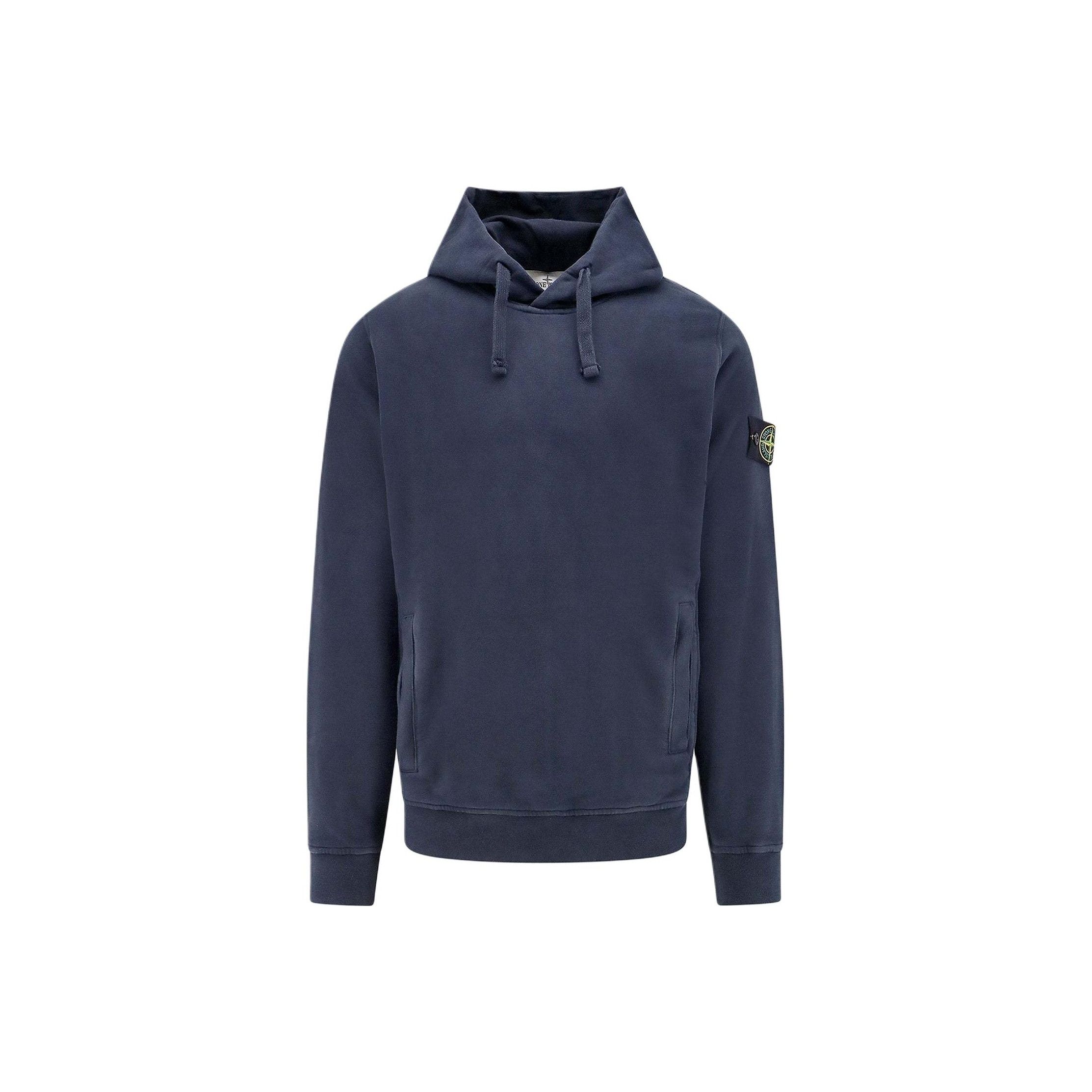 Stone Island Stone Island Navy Logo Patch Hoodie Size L Size US L / EU 52-54 / 3 - 1 Thumbnail