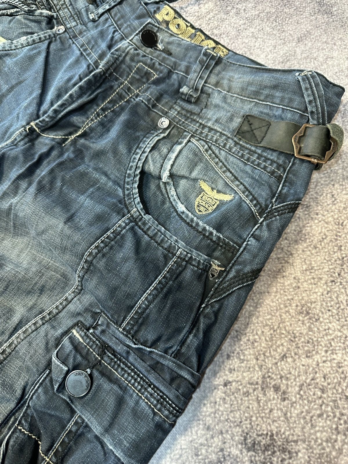 Japanese Brand Y2K Casual Jeans Cargo Denim Streetwear Rare Multipocket VTg Size US 32 / EU 48 - 3 Thumbnail