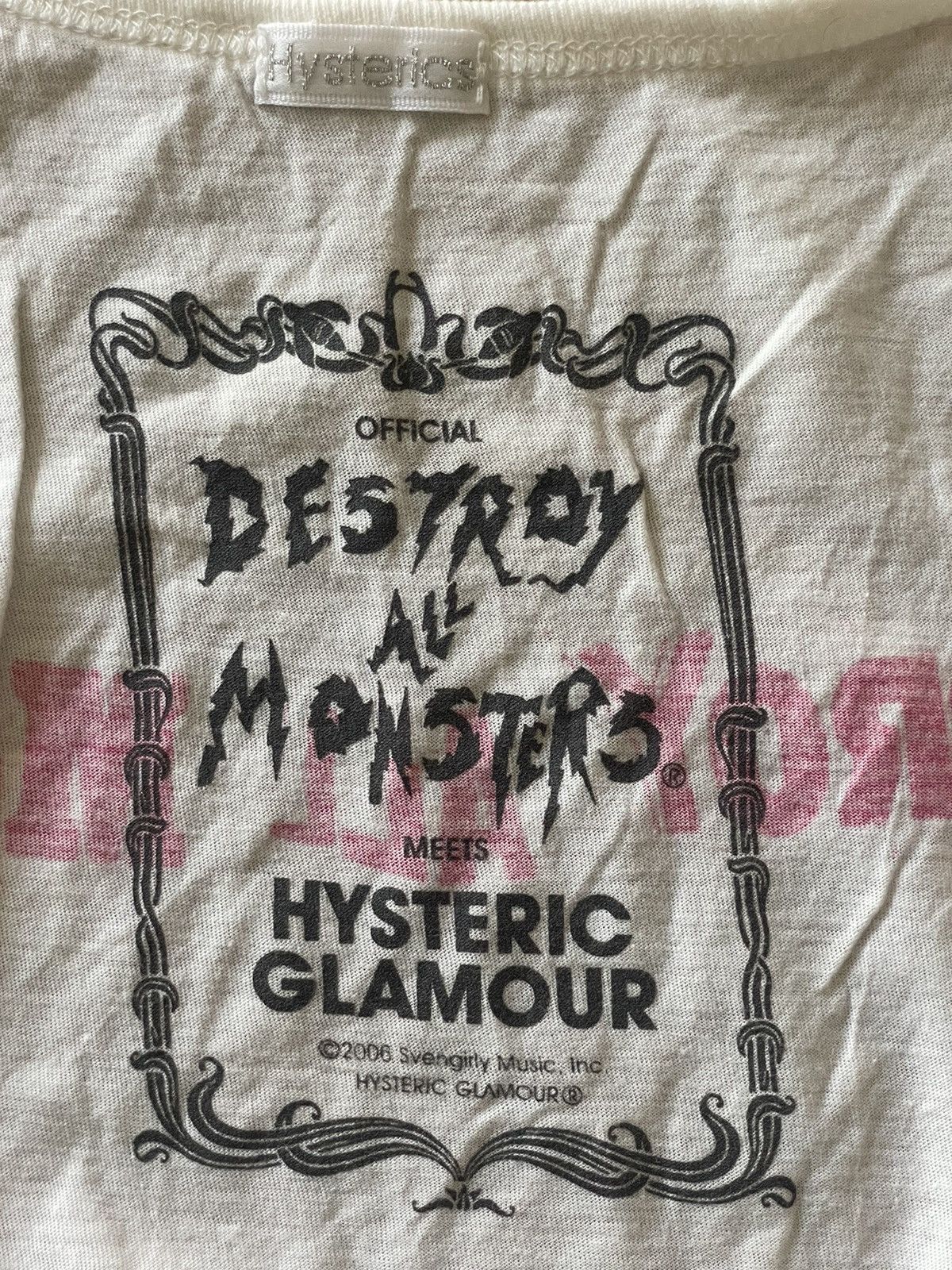 Hysteric Glamour × Vintage Hysteric Glamour x Destroy All Monters tank top Size ONE SIZE - 3 Thumbnail
